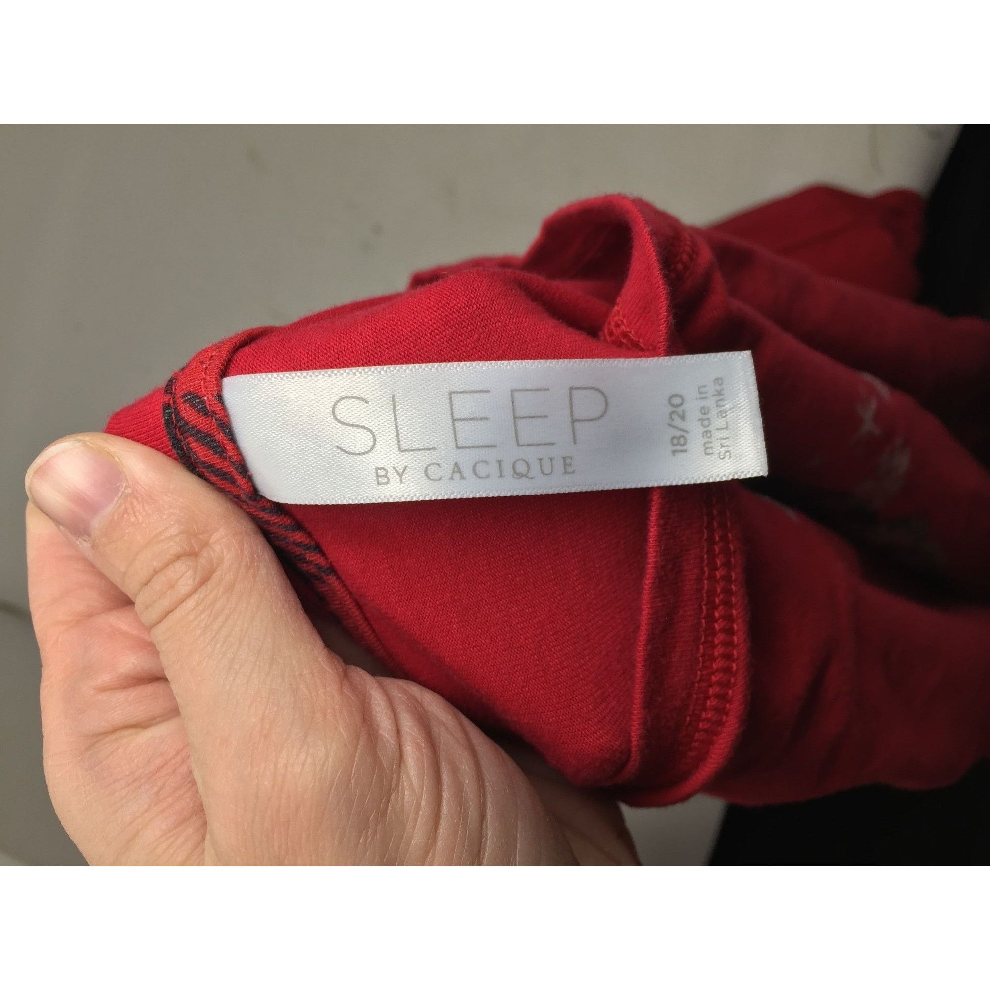 Other Sleep By Cacique ''JOLLY AF (And Festive)'' Long Sleeve Red Size XXL / US 16-18 / IT 52-54 - 2 Thumbnail