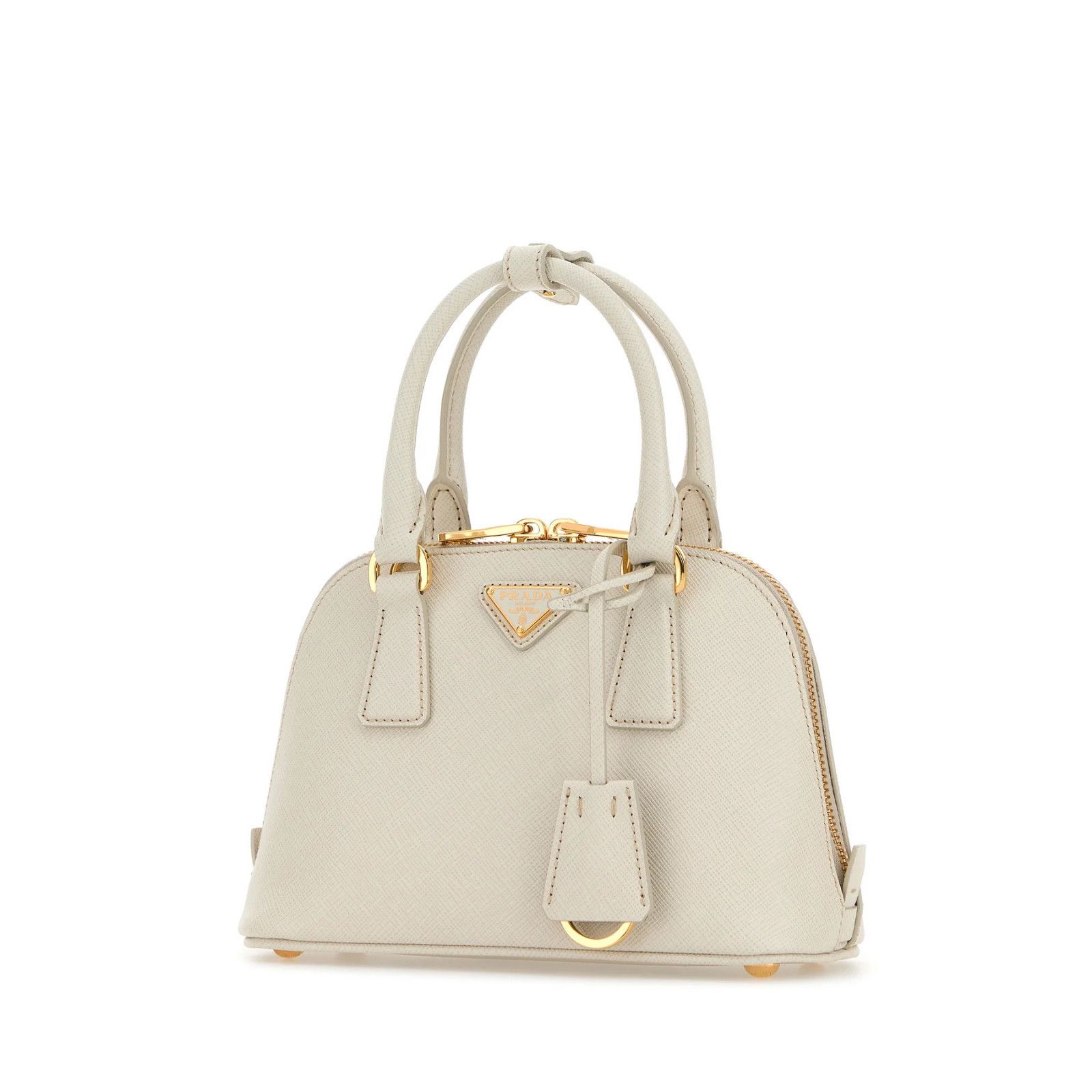 Prada PRADA Chalk White Leather Top Handle Bag New & Authentic Size ONE SIZE - 2 Thumbnail