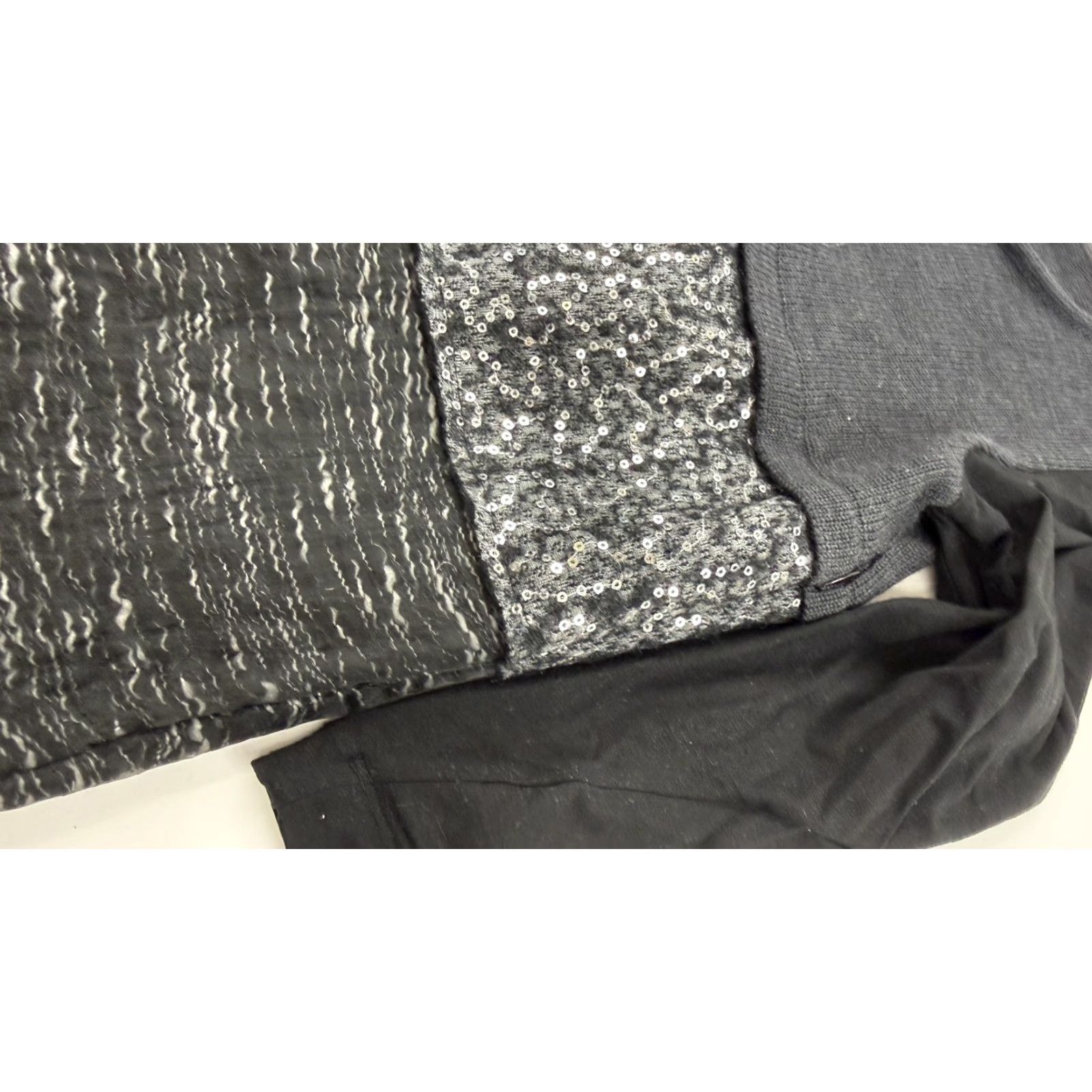 Alberta Ferretti PHILOSOPHY DI ALBERTA FERRETTI Dress Womens 4 Black Gray Sequin Made in Italy Size S / US 4 / IT 40 - 3 Thumbnail