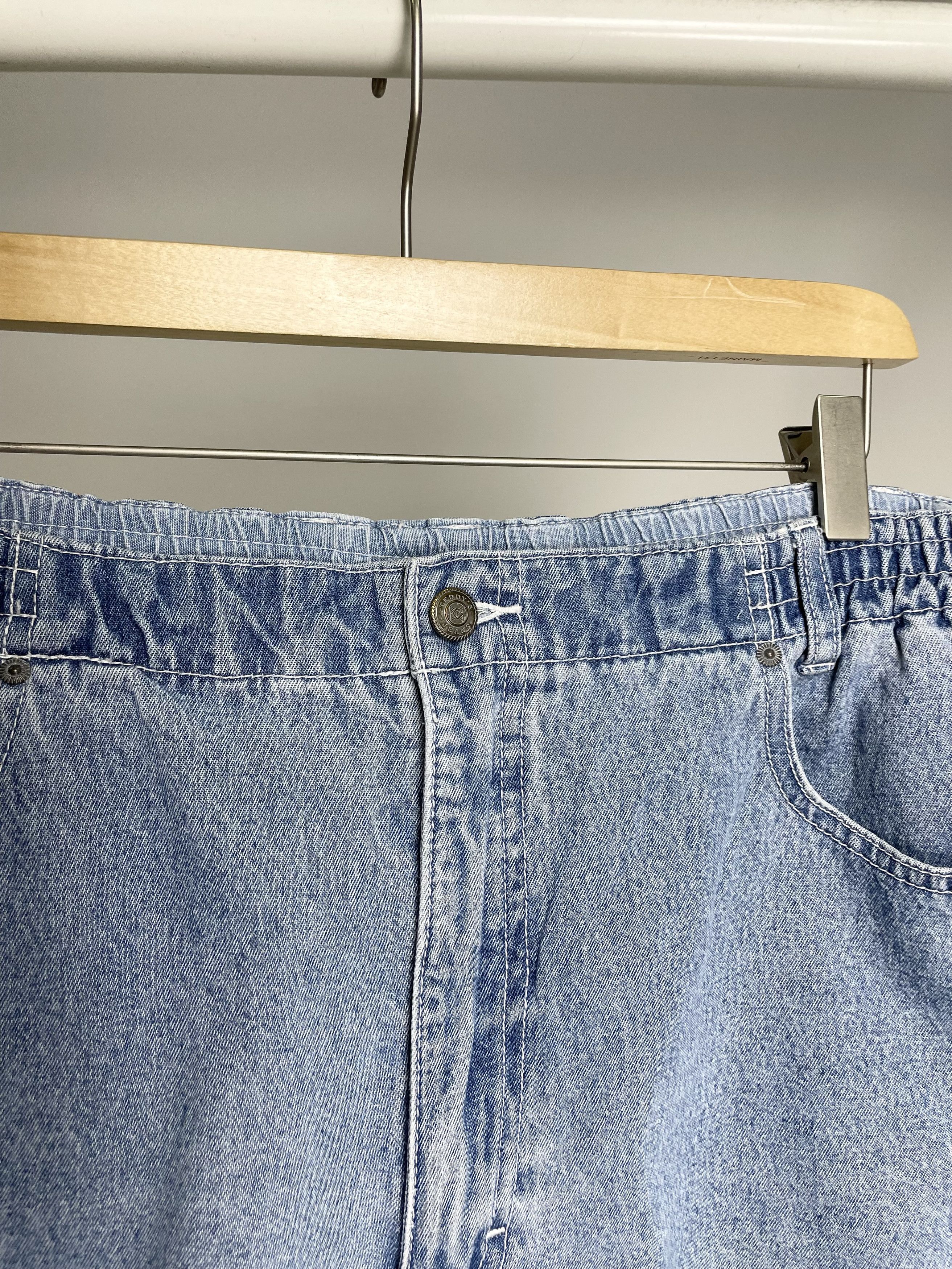 Teddy Fresh Teddy`s ( Size 36 ) Vintage Light Blue denim Shorts Jorts Size US 36 / EU 52 - 3 Thumbnail