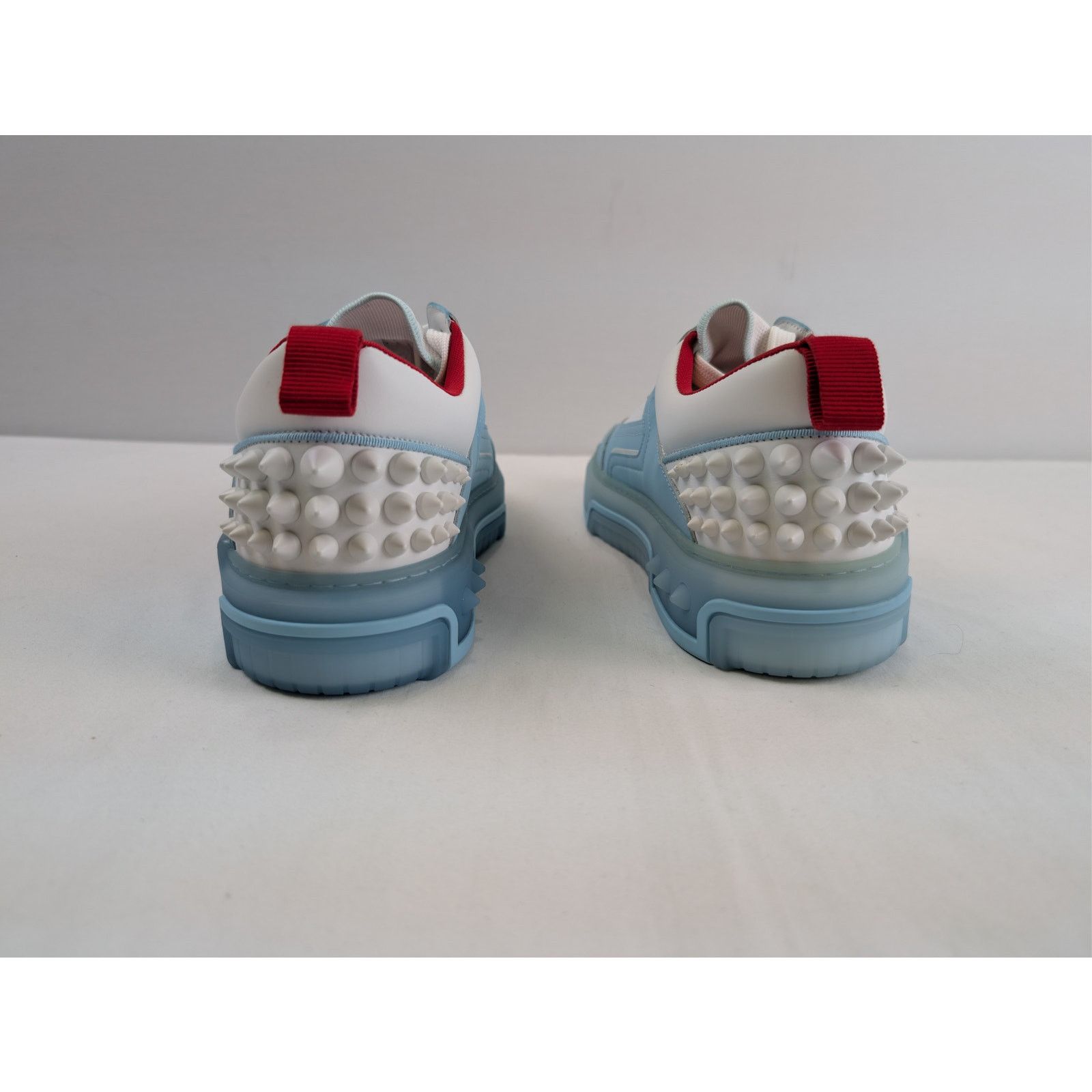 Christian Louboutin o1rshd1 Astroloubi low-top sneaker in light blue and white Size US 12 / EU 45 - 12 Thumbnail