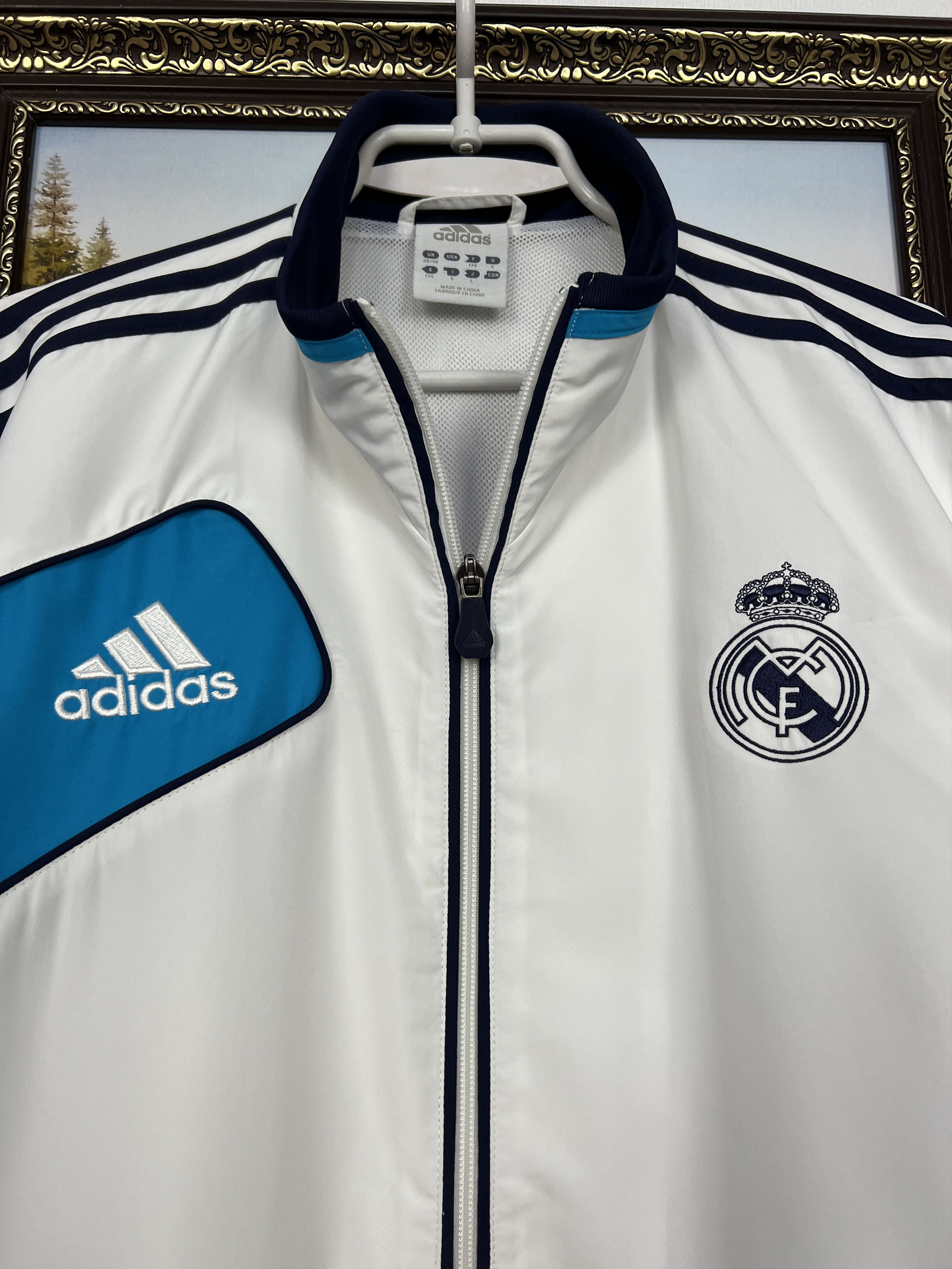 Adidas Vintage Adidas Real Madrid Football Jacket Soccer Track Top Size US M / EU 48-50 / 2 - 3 Thumbnail