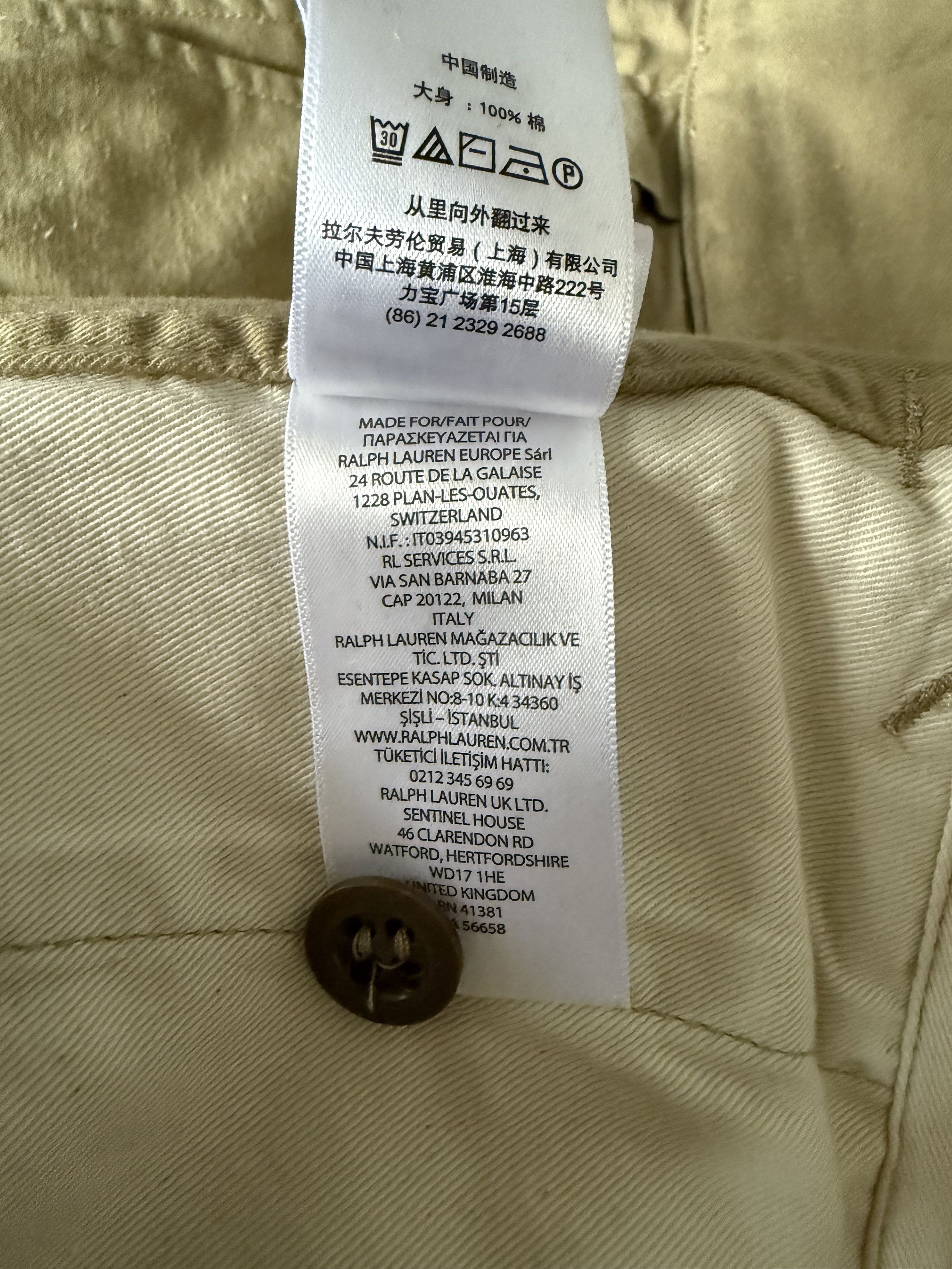 RRL Ralph Lauren Khaki Pleated Chino Trousers Size US 29 - 12 Thumbnail