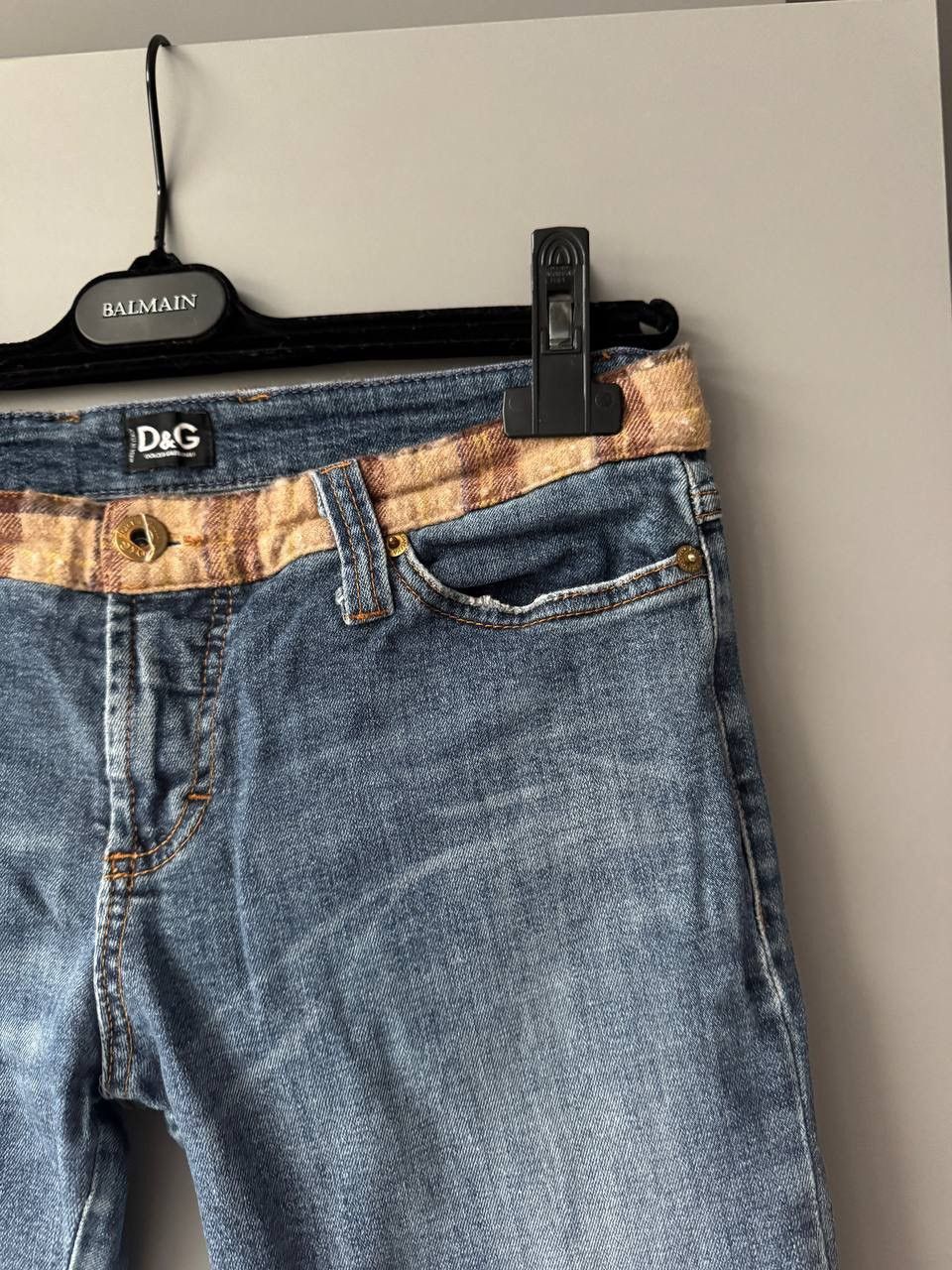 Dolce & Gabbana × Vintage VINTAGE DOLCE&GABBANA BIG LOGO STRAIGHT DENIM PANTS JEANS Size 31" - 5 Thumbnail