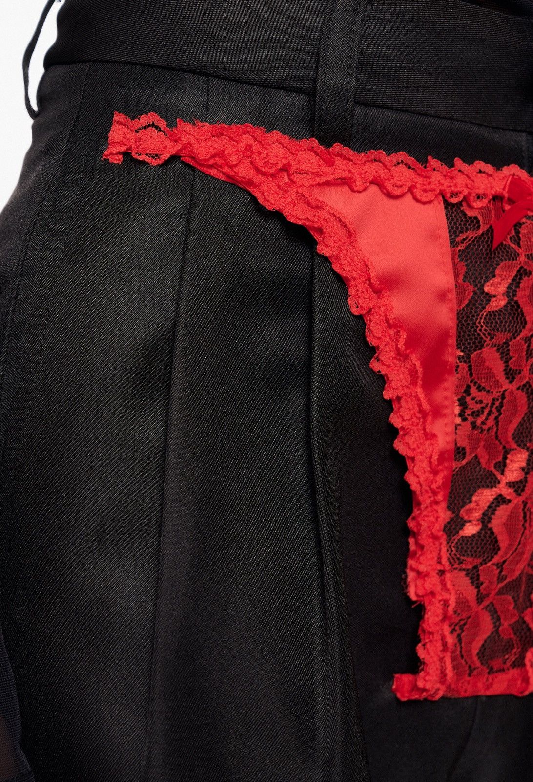 Vaquera Last Vaquera Black & Red Underwear Trousers Size 25" / US 0 / IT 36 - 3 Thumbnail