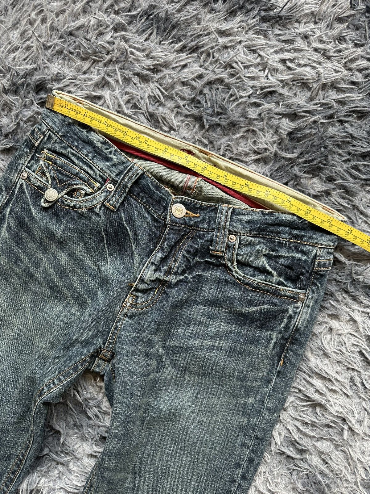 Hysteric Glamour 2000's Theoria j-rock flared fashion jeans Size US 30 / EU 46 - 15 Thumbnail