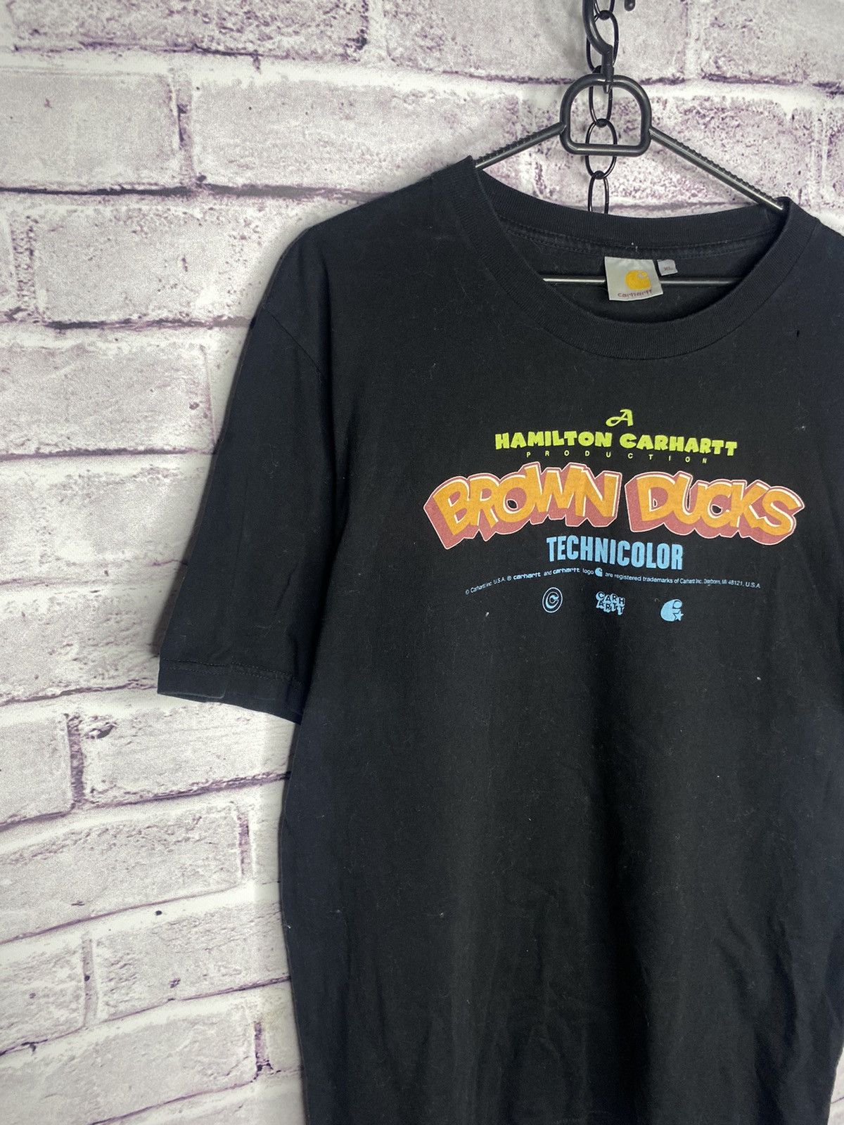 Carhartt MENS Carhartt Brown Ducks tee Overprint Logo T-Shirt Size US XL / EU 56 / 4 - 2 Thumbnail