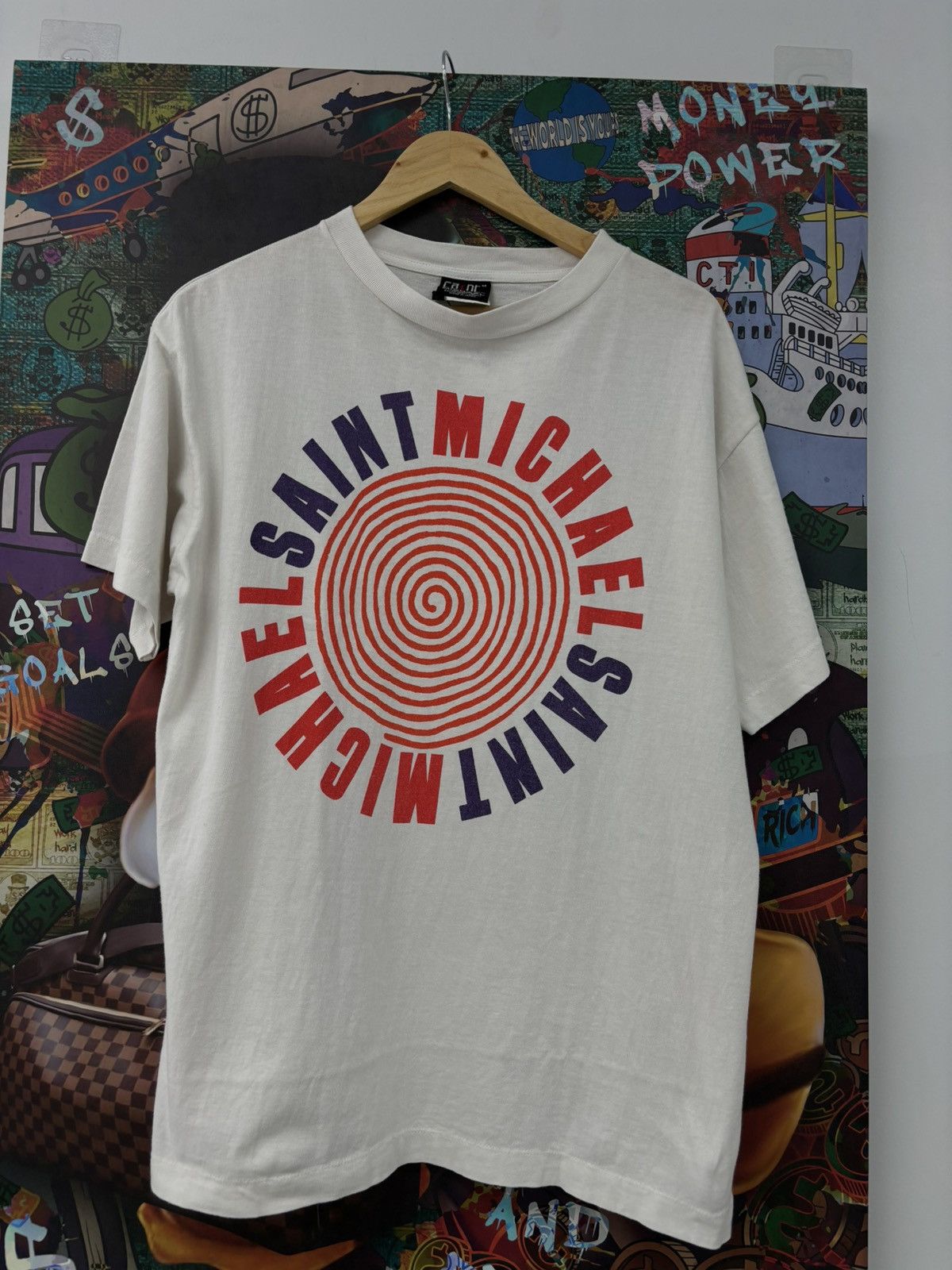 Saint Michael Saint Michael MX6 White Spiral R Shirt Medium Size US M / EU 48-50 / 2 - 1 Thumbnail