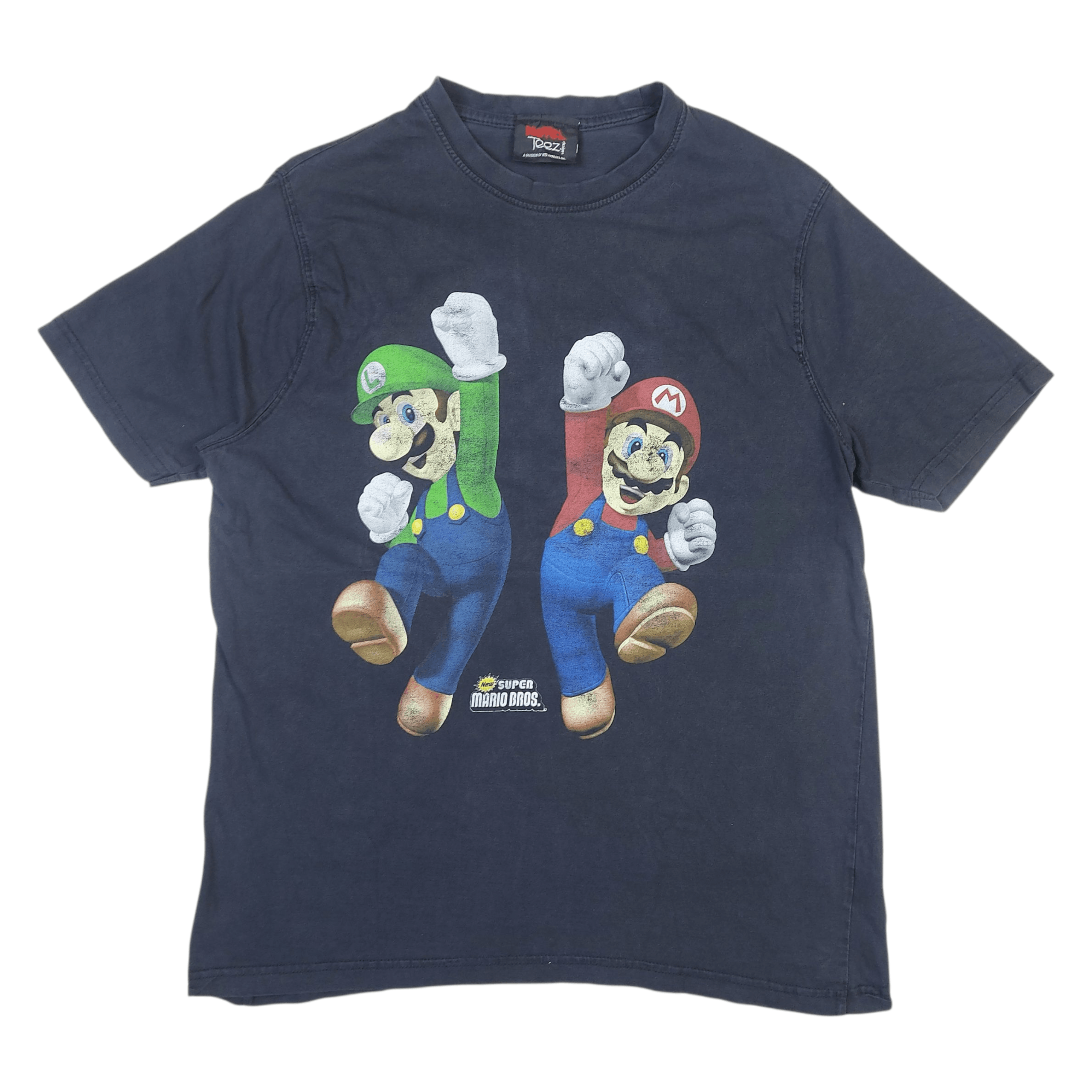 Nintendo Vintage 2006 Nintendo DS New Super Mario Bros Game Promo TEE Size US L / EU 52-54 / 3 - 1 Thumbnail