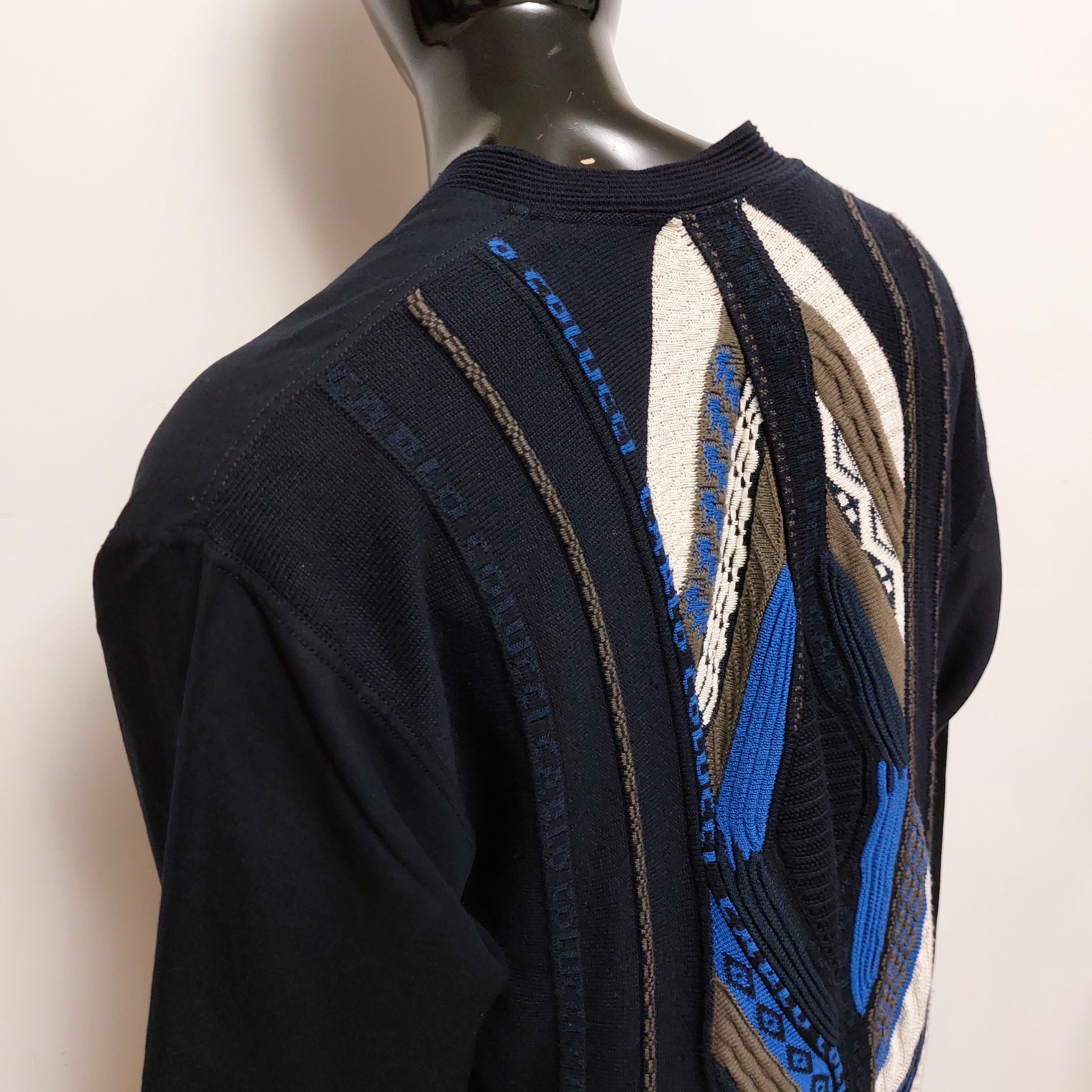 Carlo Colucci Carlo Colucci 3D cardigan knitted jacket Size US XXL / EU 58 / 5 - 2 Thumbnail