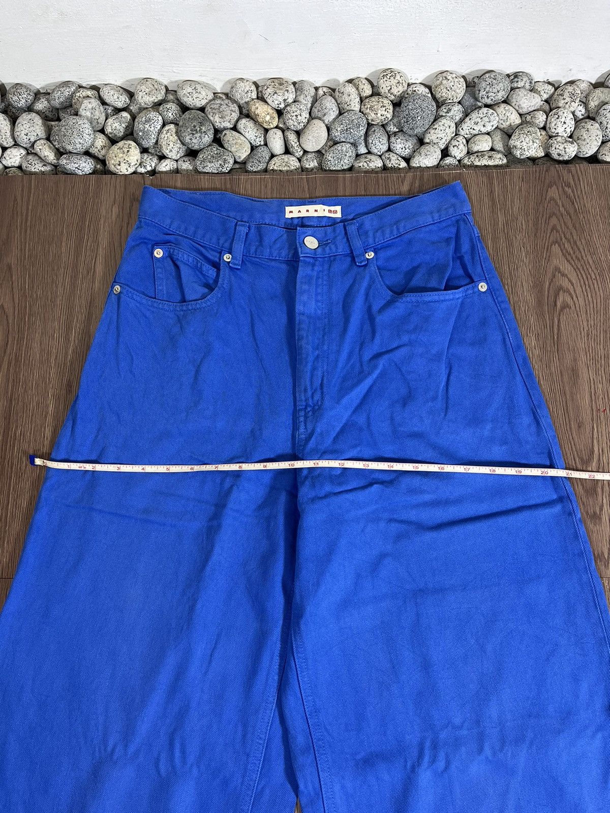 Marni × Uniqlo Uniqlo x Marni Highwaist Electric Blue Baggy Jeans Size US 29 - 11 Thumbnail