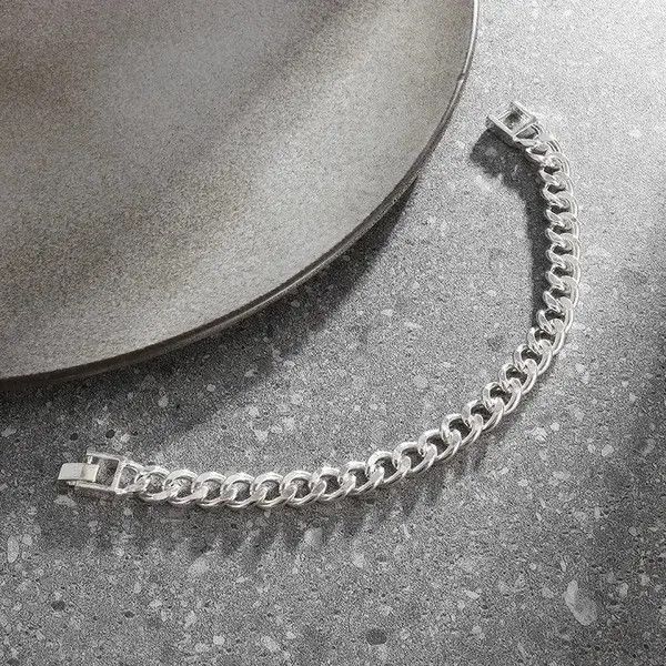 Other Vintage Silver Chain Bracelet Size ONE SIZE - 3 Thumbnail