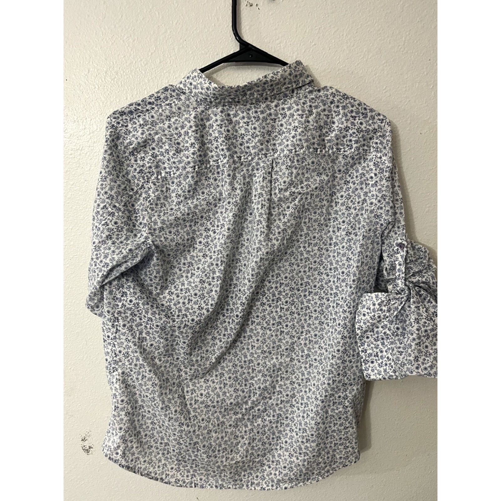 Izod VINTAGE Izod Women's Blouse Shirt Casual Cottagecore Floral 3/4 Sleeve White M Size M / US 6-8 / IT 42-44 - 3 Thumbnail