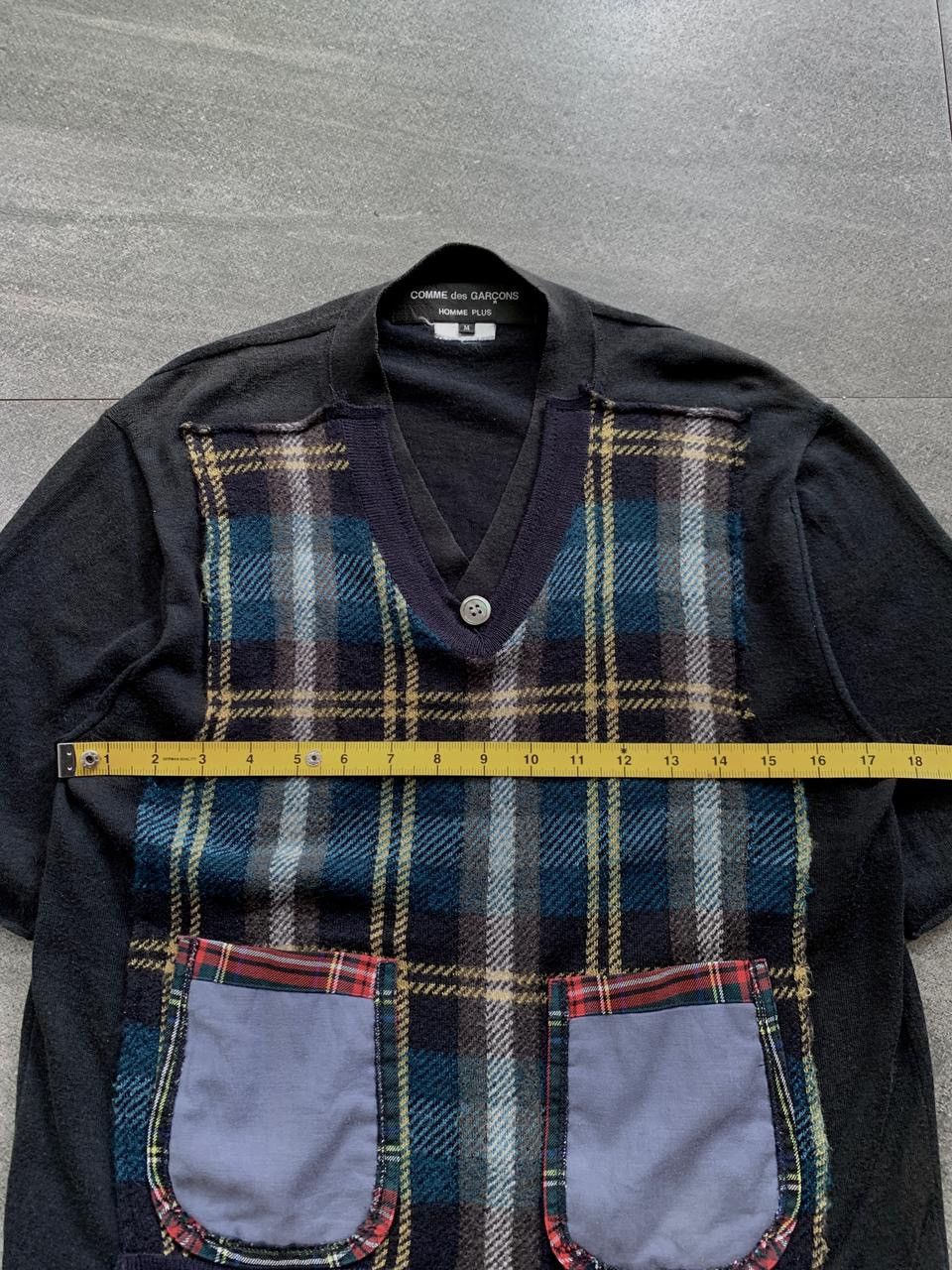 Comme des Garcons Homme Plus Patchwork Knit Tshirt Size US M / EU 48-50 / 2 - 14 Thumbnail
