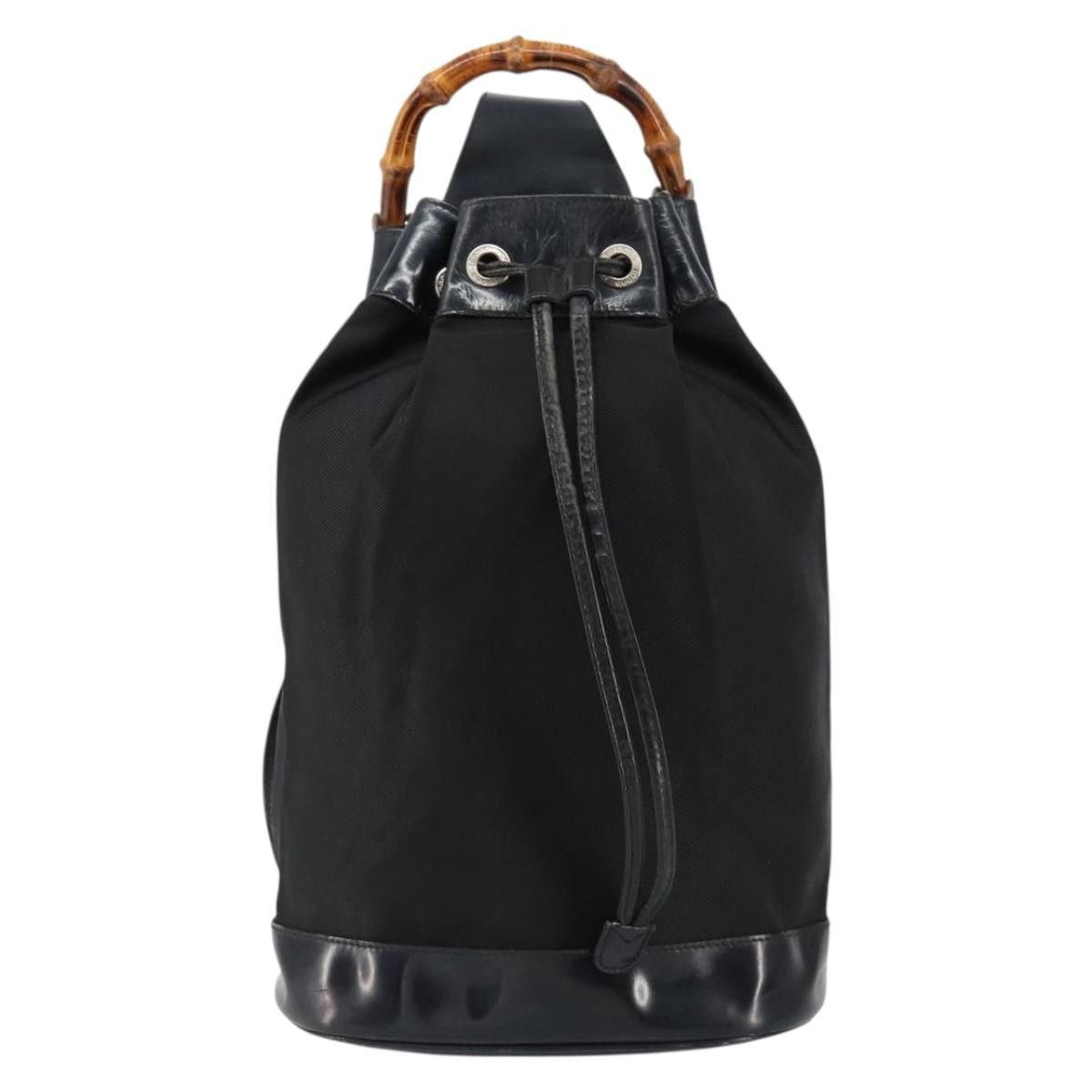Gucci Gucci Vintage Bamboo Sling Backpack Nylon Size ONE SIZE - 1 Thumbnail