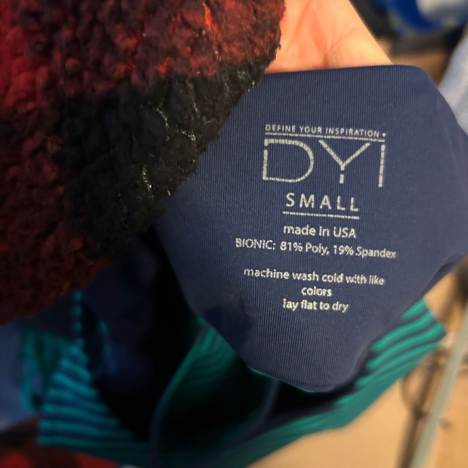 Other DYI Striped Open Back Sports Bra Size ONE SIZE - 3 Thumbnail