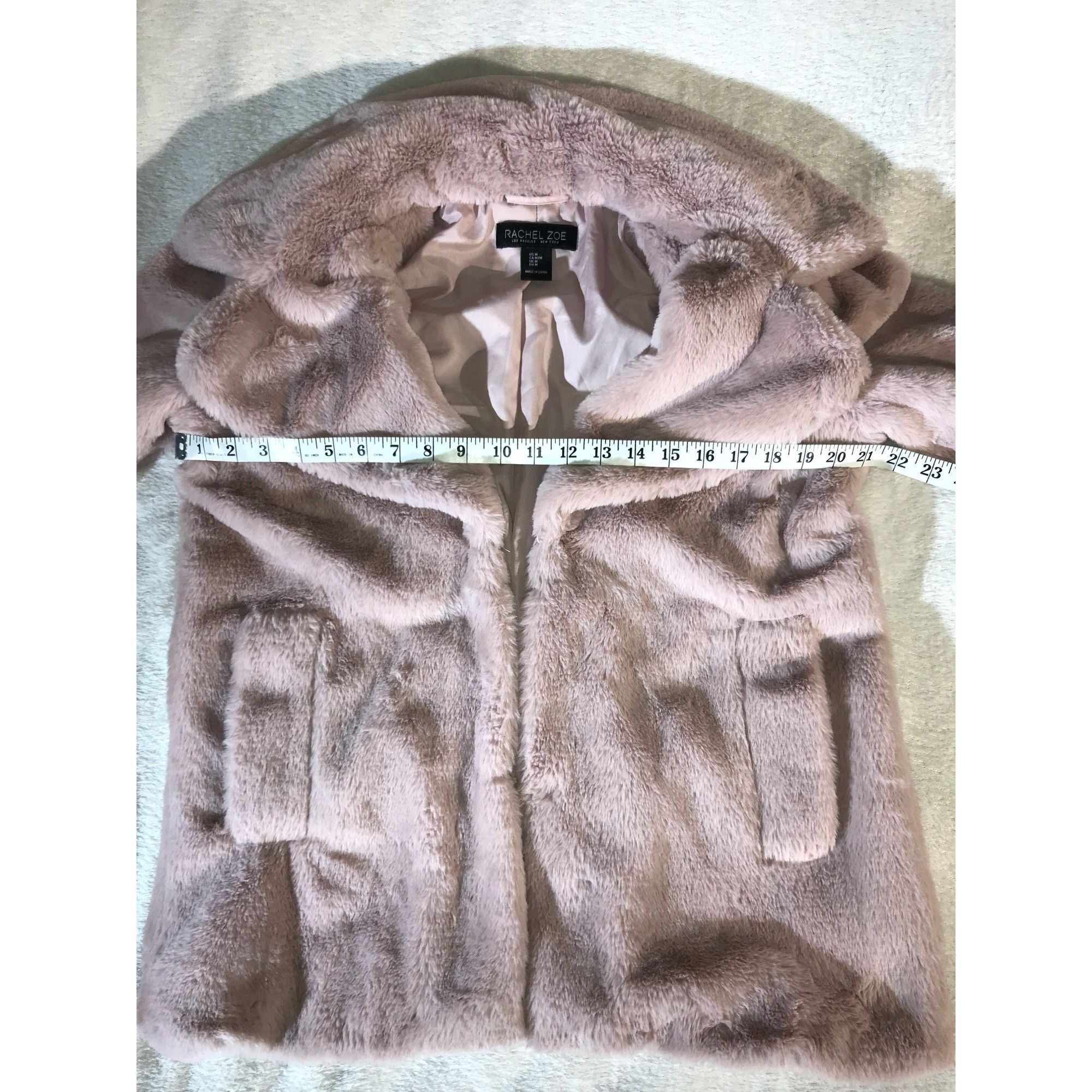 Rachel Zoe Rachel Zoe Soft Powder Pink Faux Fur Cozy Coat Size M / US 6-8 / IT 42-44 - 5 Thumbnail