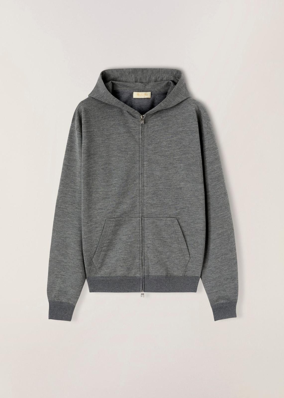 Loro Piana o1srvl11e1024 Cocooning Hooded Sweatshirt in Dark Grey Size XS / US 0-2 / IT 36-38 - 1 Thumbnail