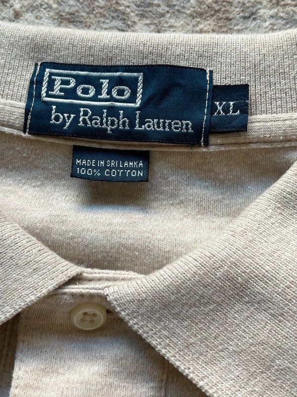Polo Ralph Lauren Polo Ralph Lauren Sz XL Beige Polo Shirt Small Pony Size US XL / EU 56 / 4 - 5 Thumbnail
