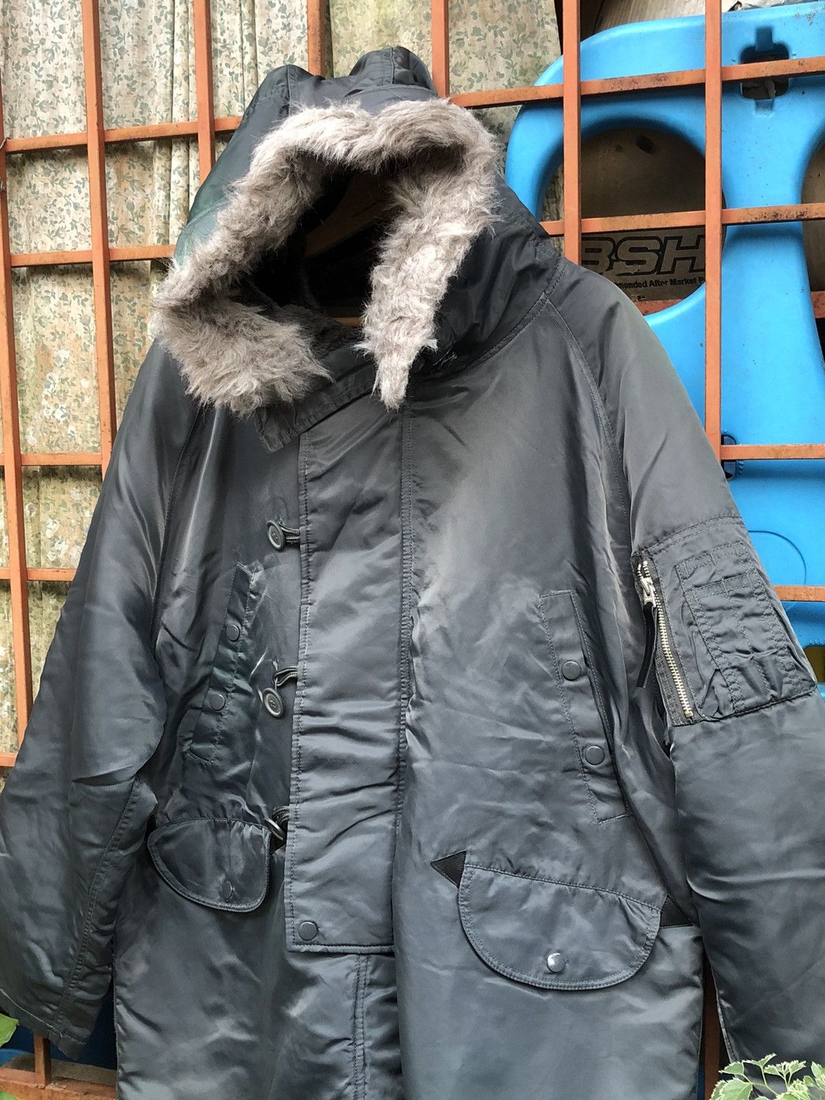 Other Bomber Jacket Overcoat Type - N - 3B Military Size US L / EU 52-54 / 3 - 3 Thumbnail