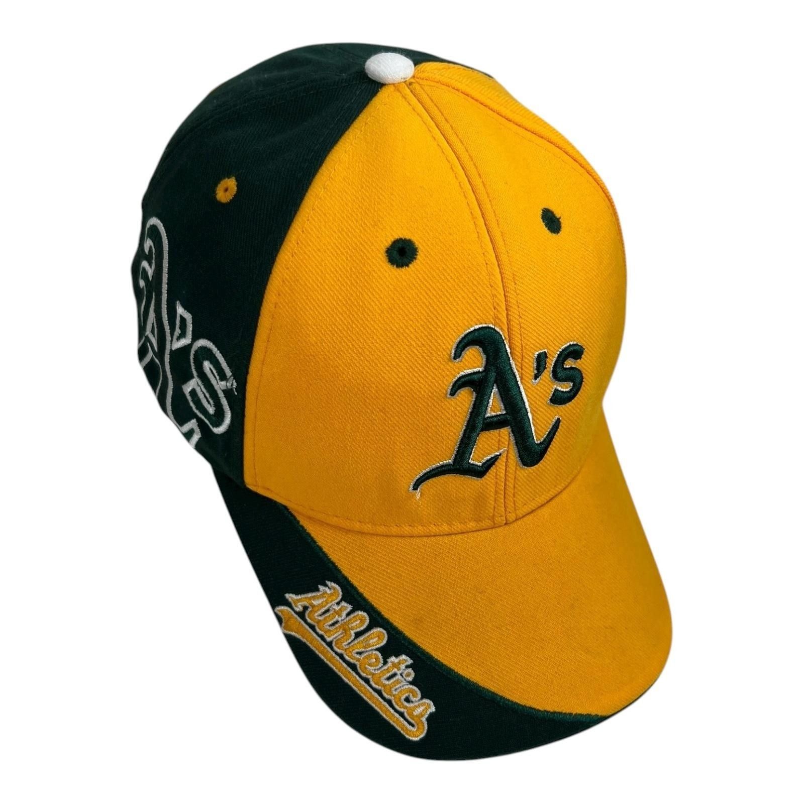 Other VTG Oakland Athletics Hat Cap Strap Back Mens Green MLB Base Size ONE SIZE - 1 Thumbnail