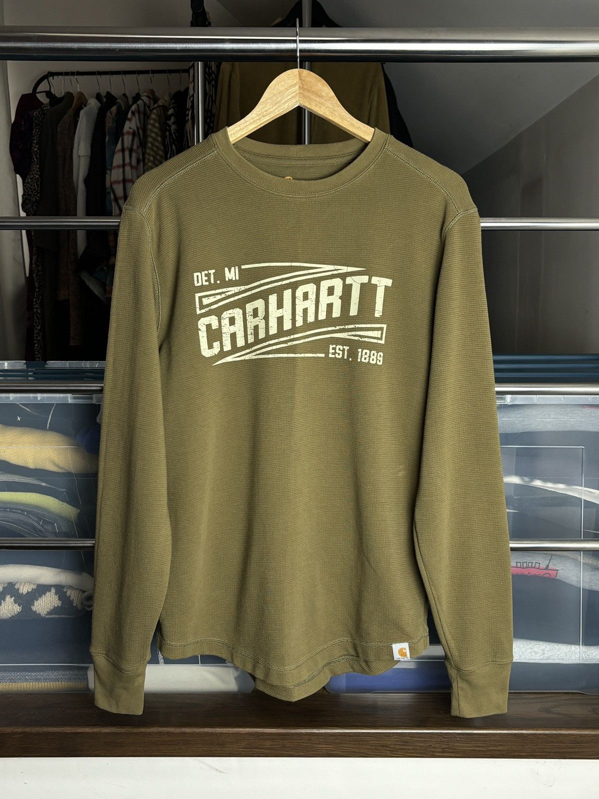Carhartt Carhartt Logo Long Sleeve T-Shirt Size US S / EU 44-46 / 1 - 1 Thumbnail