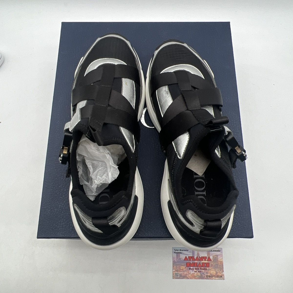 Dior Dior b24 runtek black silver Size US 8 / EU 41 - 7 Thumbnail