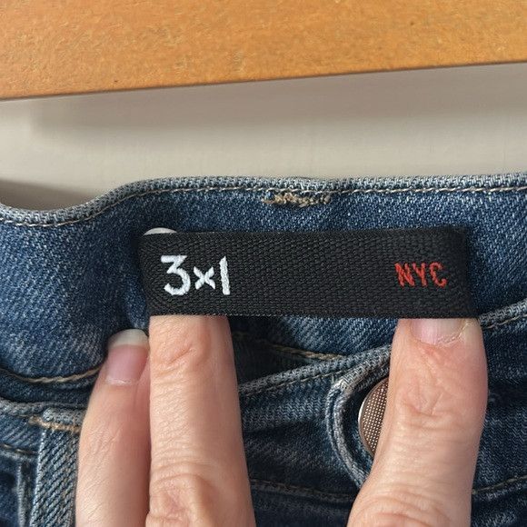 3x1 🎀 3x1 New York straight raw hem jeans 27 euc lightweight Size 27" / US 4 / IT 40 - 6 Thumbnail