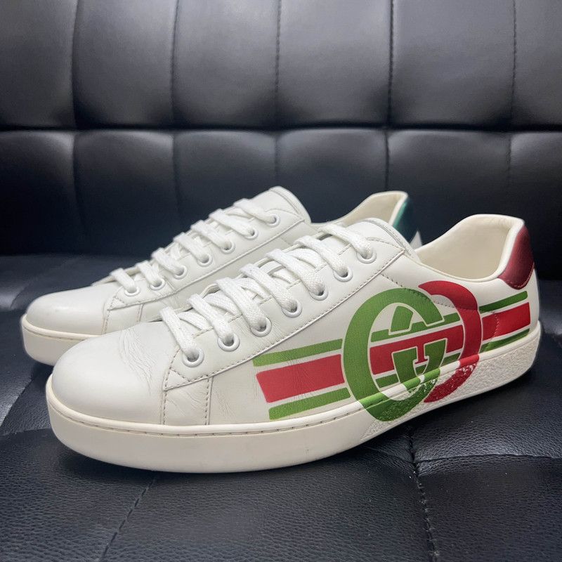 Gucci Gucci Ace Casual Sneakers with Retro Double G Size US 8 / EU 41 - 1 Thumbnail