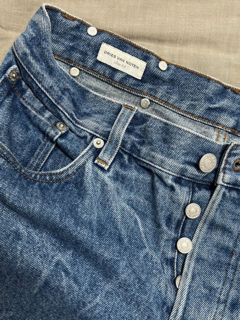 Dries Van Noten Dries Van Noten size:29 Blue wavy loose jeans Size US 29 - 5 Thumbnail