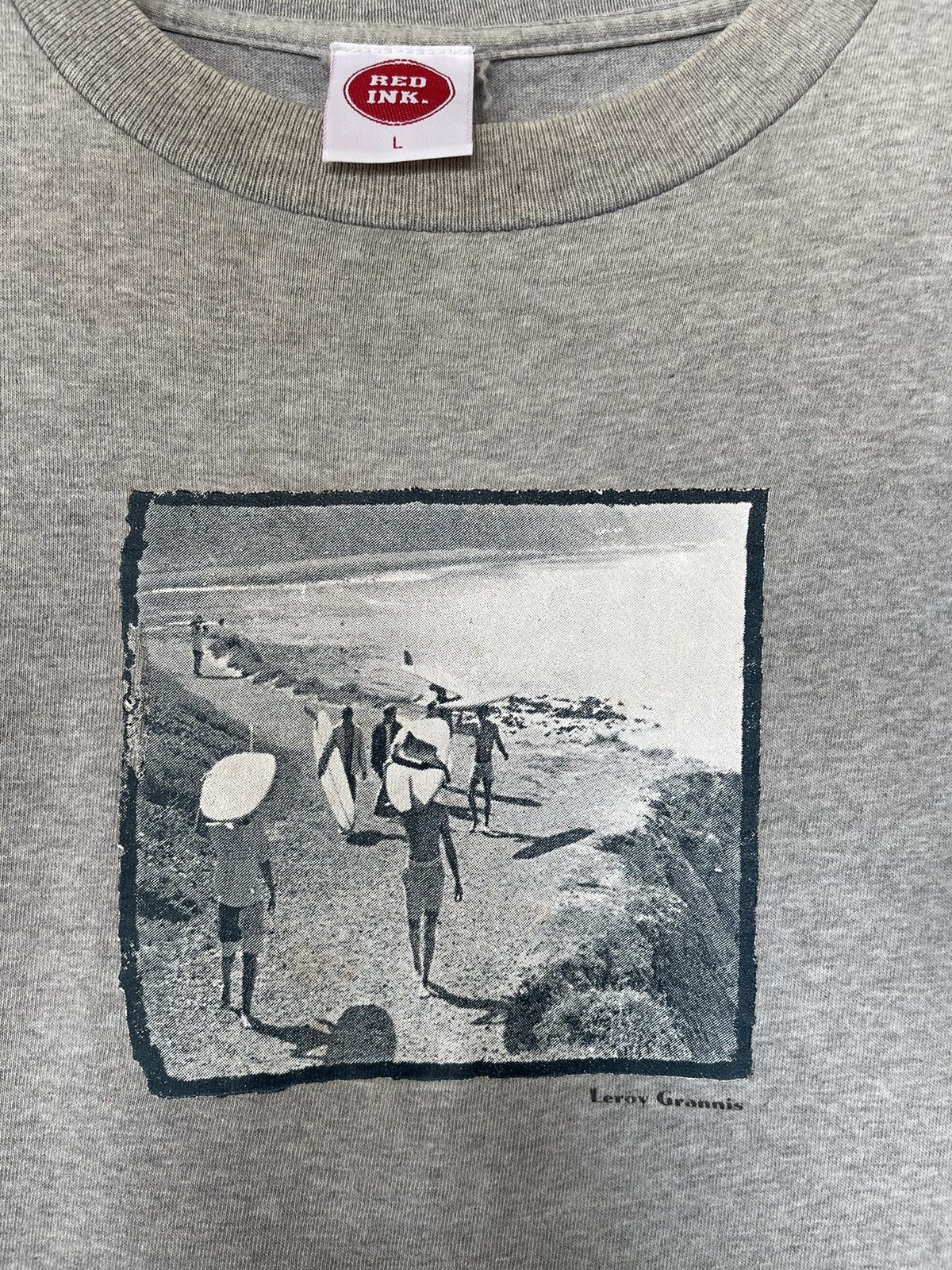 Surface To Air Vintage’90s🔥LEROY GRANNIS🔥Surf Graphic Photo Tshirt Size US L / EU 52-54 / 3 - 4 Thumbnail