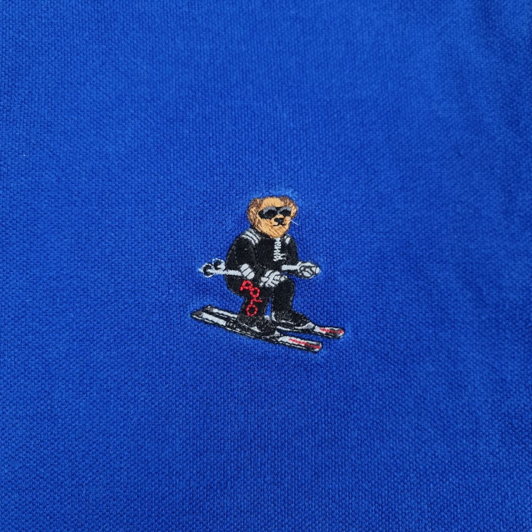 Polo Ralph Lauren Polo Ralph Lauren Mens Polo Shirt Royal Blue XL Polo Bear Logo Preppy Shirt Size US XL / EU 56 / 4 - 4 Thumbnail