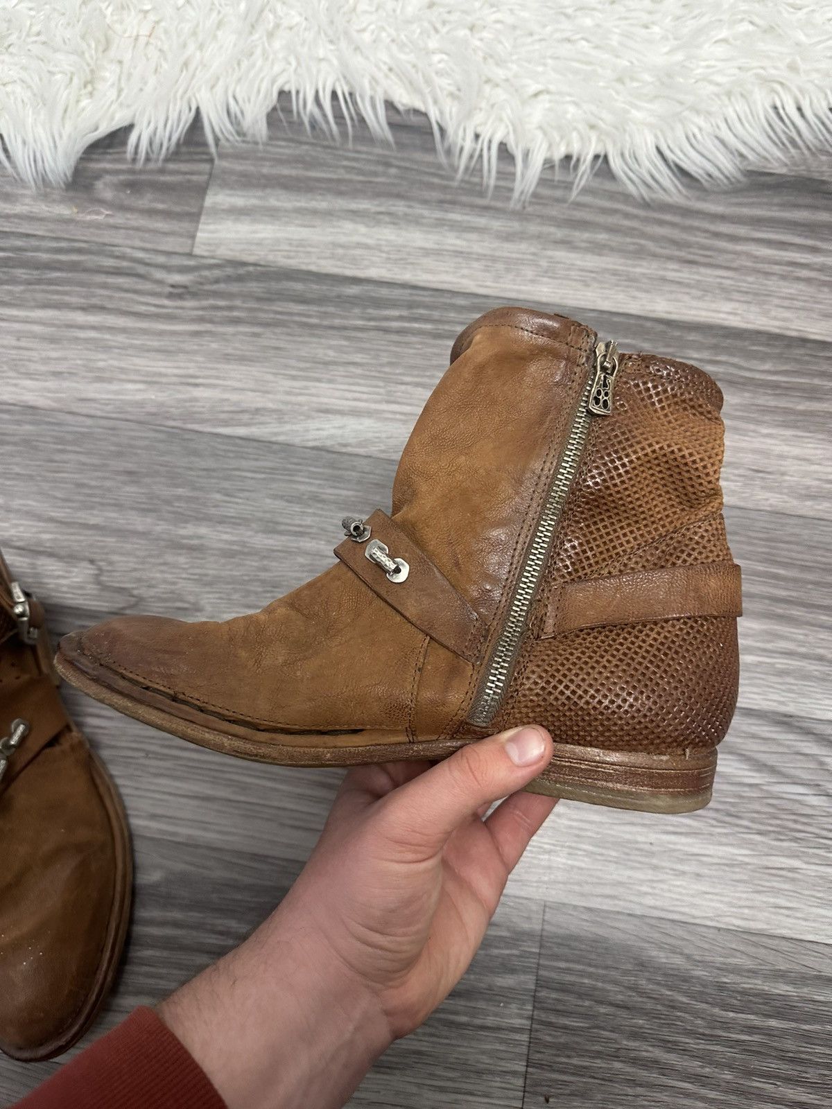 A.S.98 A.S98 Vintage Brown Ankle Boots Gothic y2k Avantgarde Size US 9 / IT 39 - 7 Thumbnail