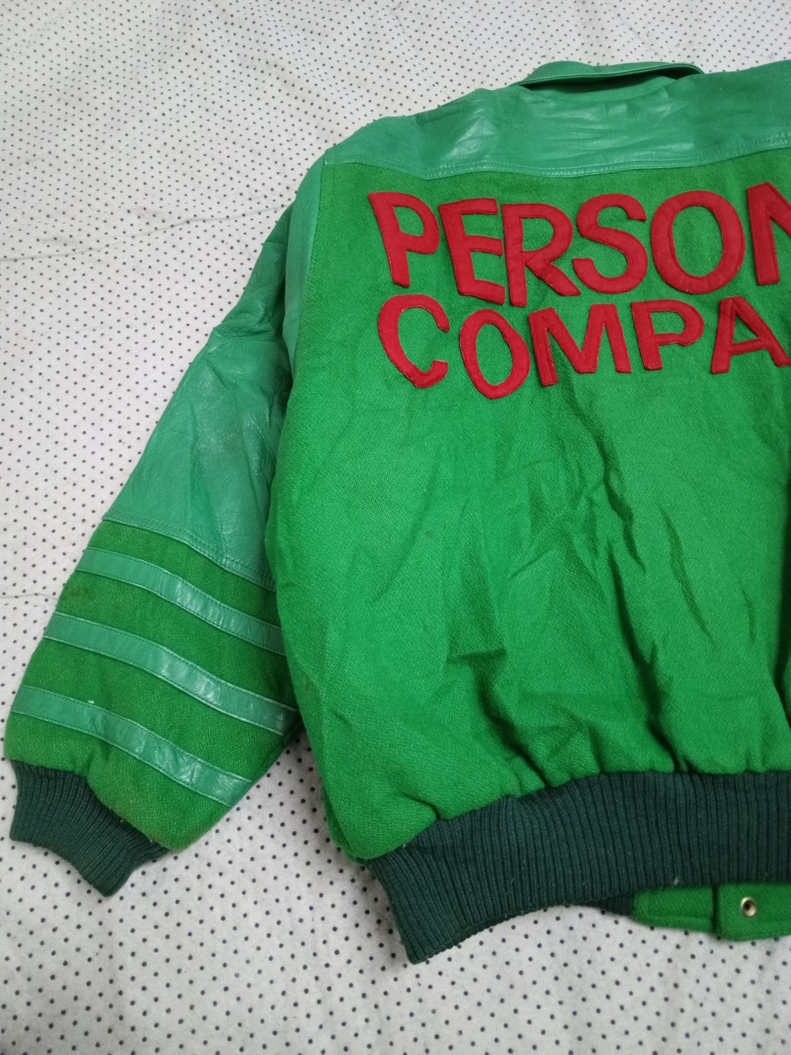 PERSON'S PERSONS Vintage Leather Sleeve Flag Spell Out Vrsity Jacket Size US XL / EU 56 / 4 - 6 Thumbnail