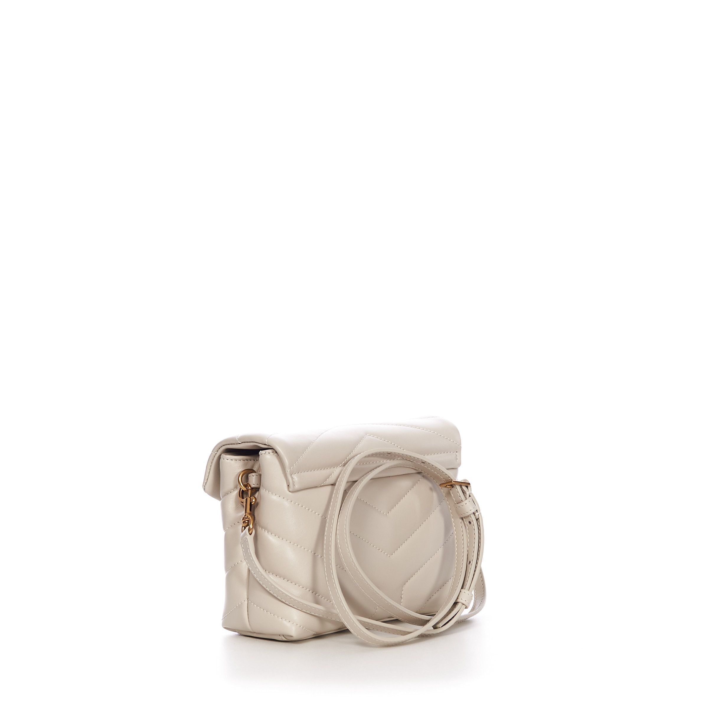 Saint Laurent Paris Loulou Toy Bag in Vintage White Y Quilted Leather Size ONE SIZE - 4 Thumbnail