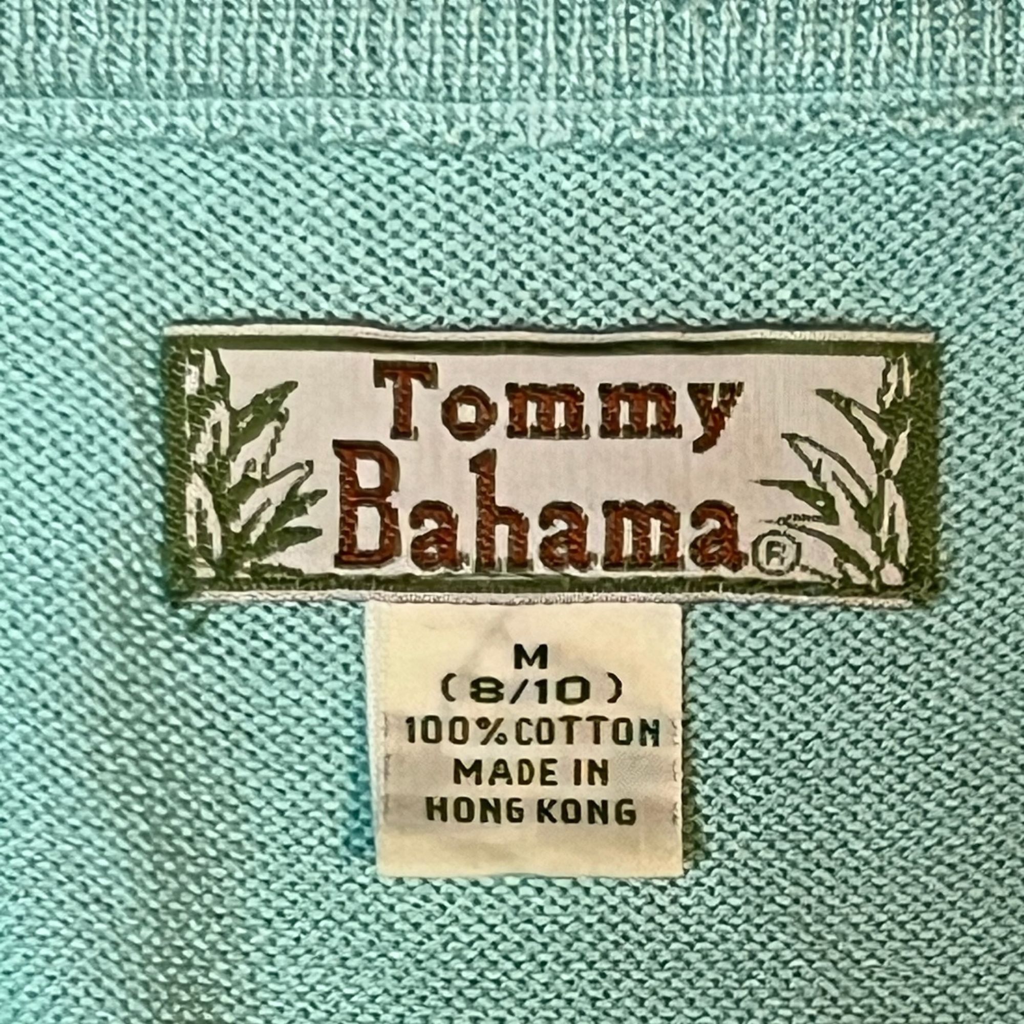 Tommy Bahama Tommy Bahama Womens Light Teal Tank Top M 100% Cotton Casual Size M / US 6-8 / IT 42-44 - 4 Thumbnail