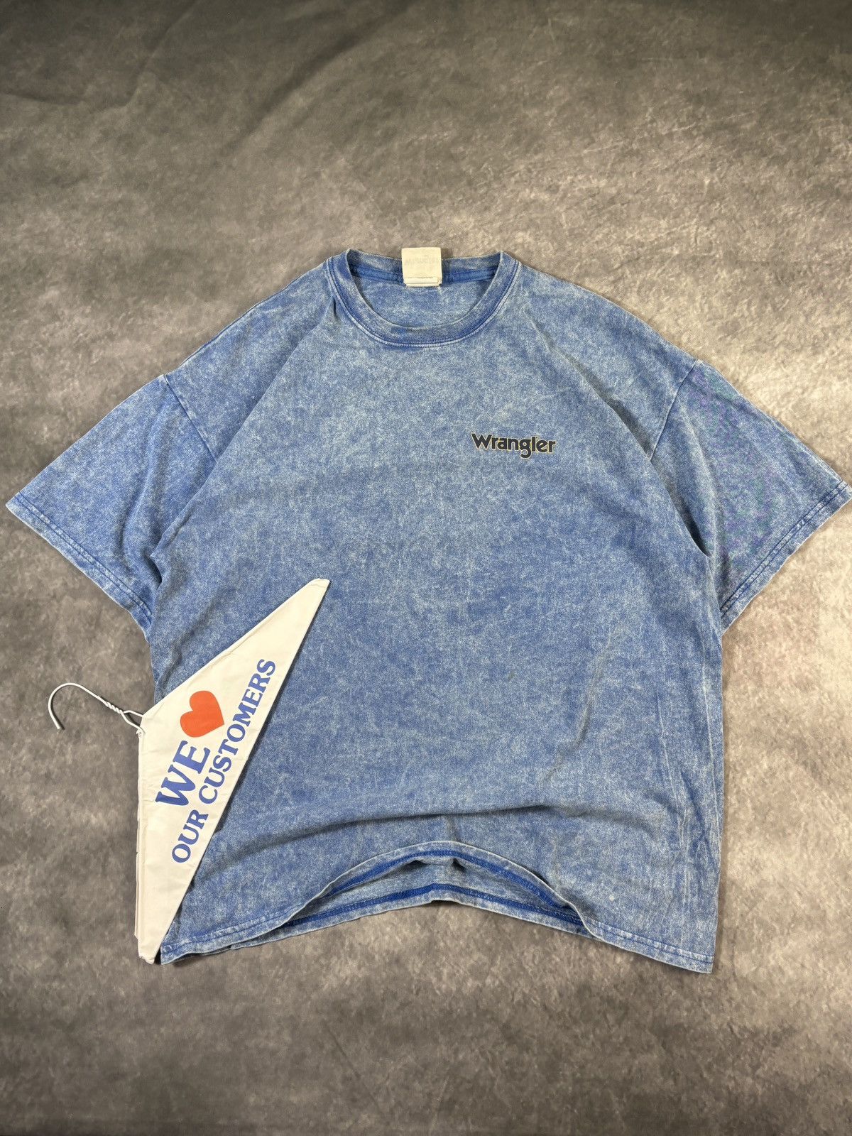 Wrangler Vintage Wrangler Acid Wash Tee Shirt Wrangler Jeans Western Size US XL / EU 56 / 4 - 3 Thumbnail