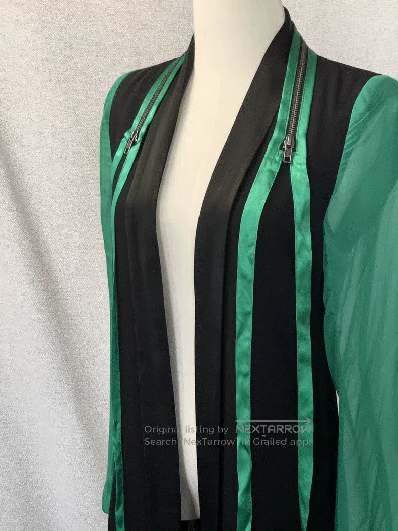 Ann Demeulemeester Ann Demeulemeester 34 emerald coat Size S / US 4 / IT 40 - 4 Thumbnail