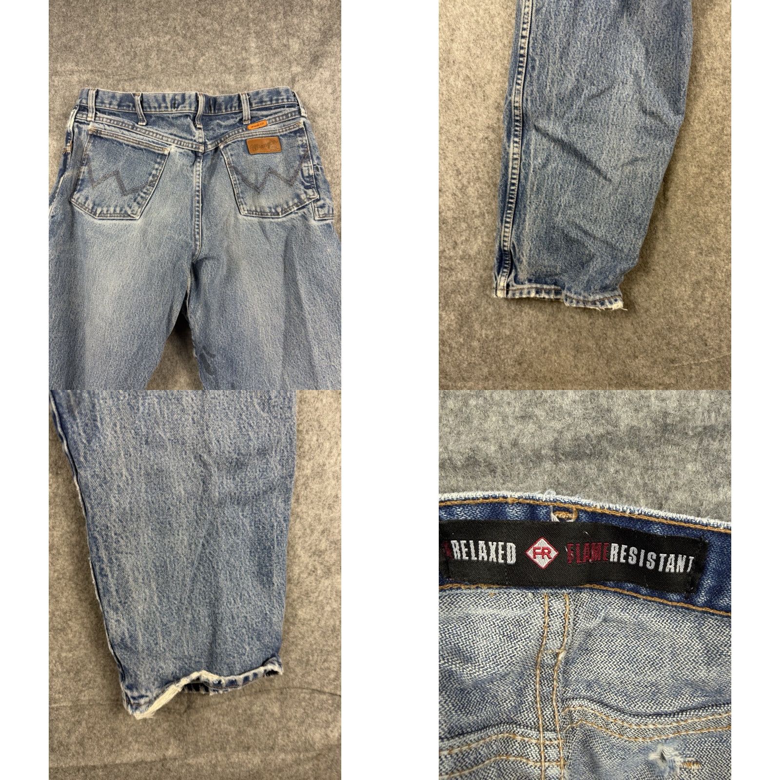 Wrangler Wrangler Jeans Men's 36x30 Blue Flame-Resistant Straight Workwear Western Shirt? Size US 36 / EU 52 - 8 Thumbnail