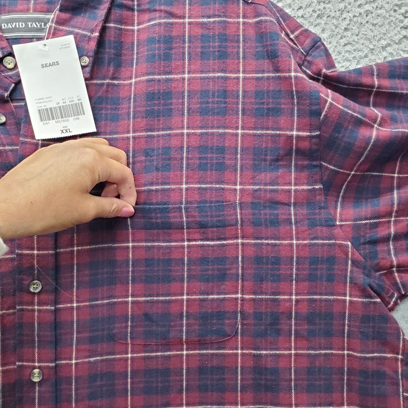 Vintage David Taylor Mens Flannel Shirt XXL Multi Plaid Long Sleeve Button-Down Shirt Size US XXL / EU 58 / 5 - 6 Thumbnail