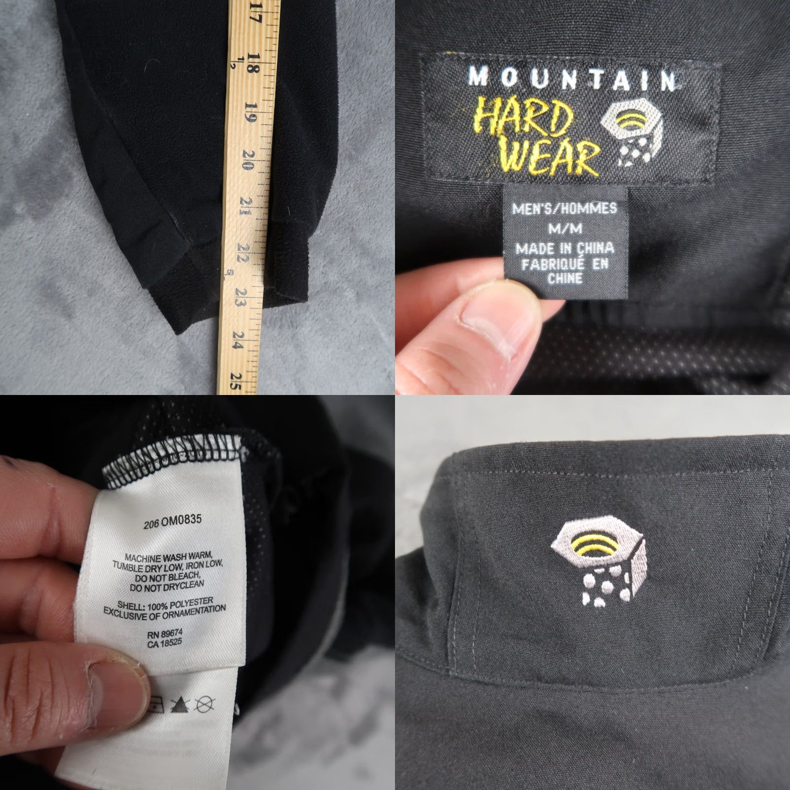 Mountain Hardwear VINTAGE Mountain Hardwear Jacket Mens M Medium Gray Windstopper Size US M / EU 48-50 / 2 - 8 Thumbnail