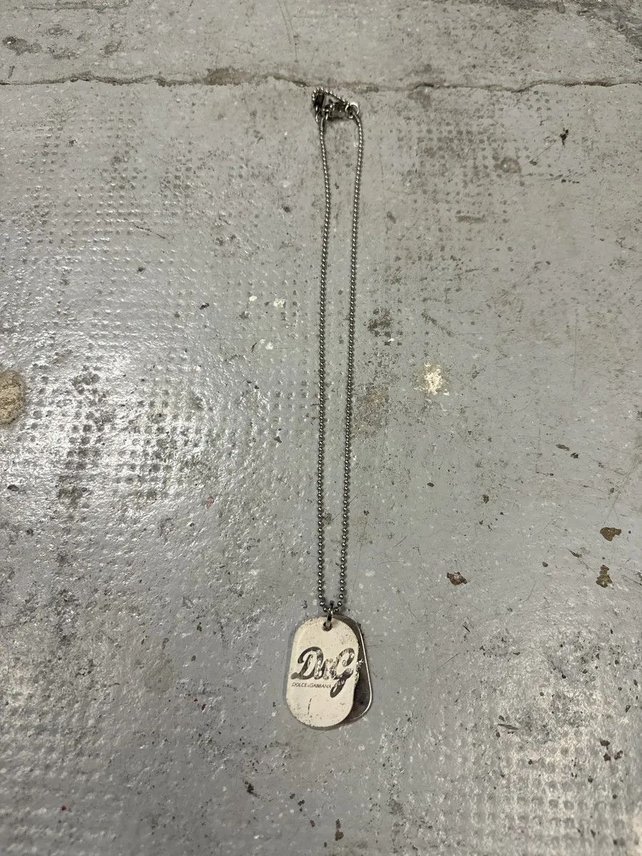 Dolce & Gabbana 2000s Dolce & Gabbana Ball Chain Dog Tags Necklace Size ONE SIZE - 3 Thumbnail