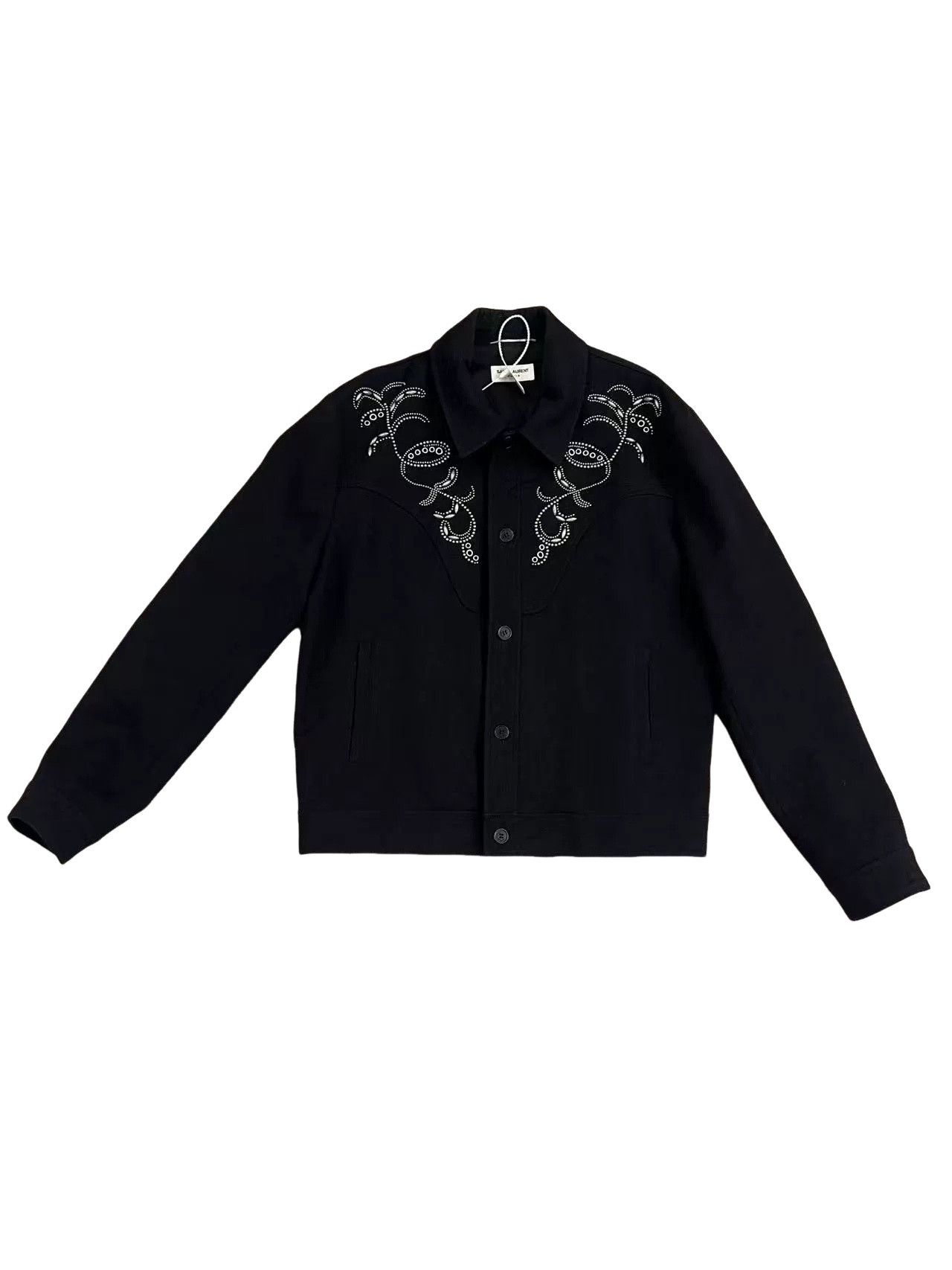 Saint Laurent Paris Saint Laurent Western Beaded Jacket Size L Size US L / EU 52-54 / 3 - 1 Thumbnail