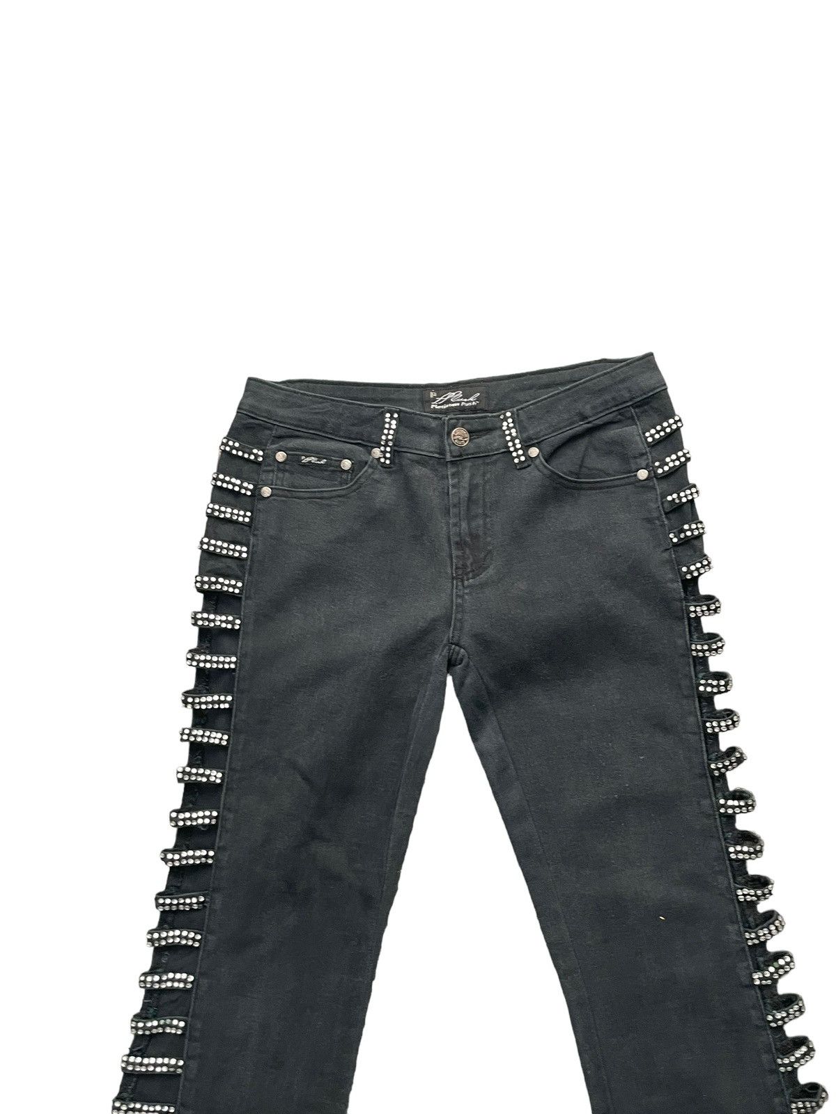 Designer Platinum Plush Flare Custom Denim Size 31" - 3 Thumbnail