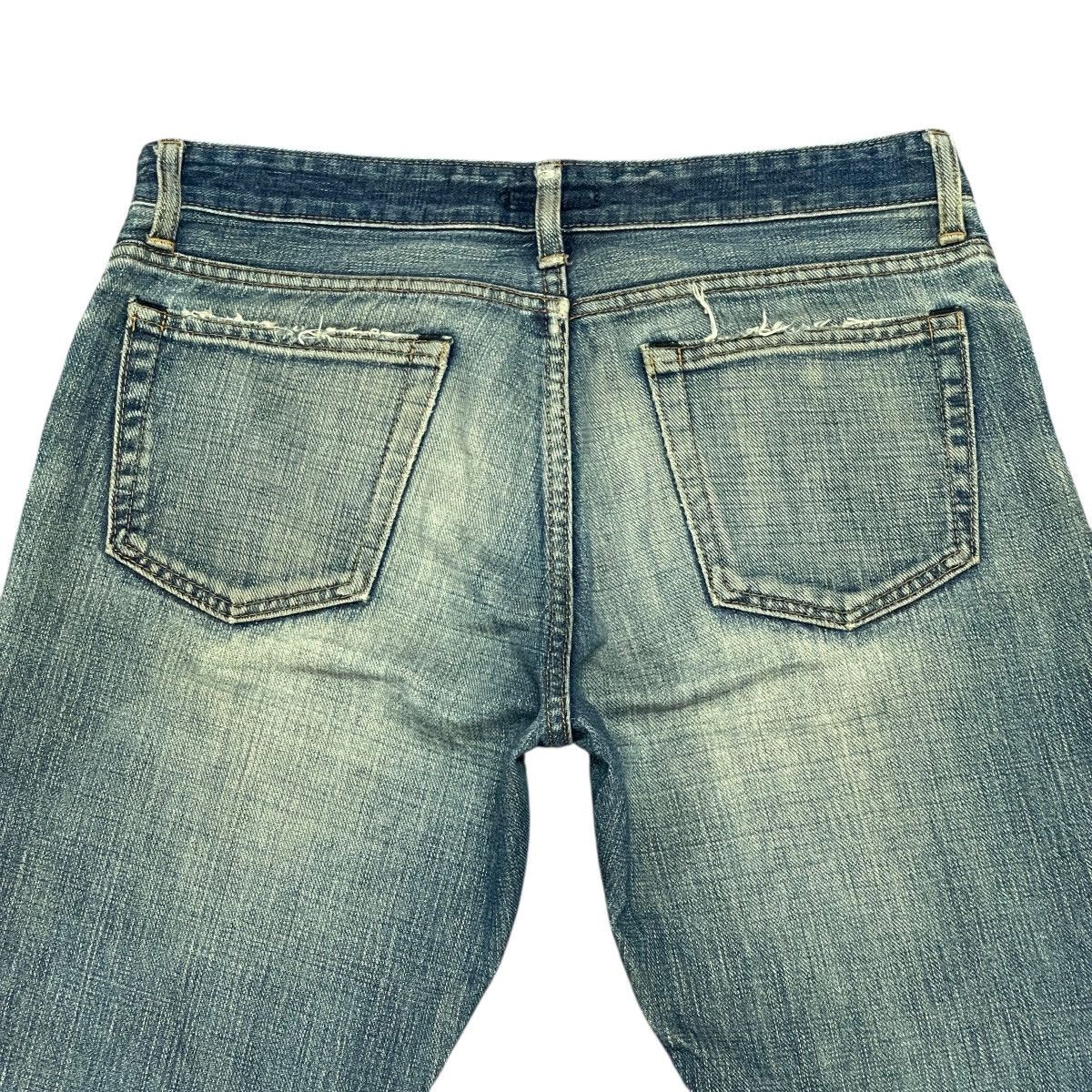 Johnbull Vtg Distressed Faded Straight Selvedge Jeans Made in Japan Size US 32 / EU 48 - 17 Thumbnail