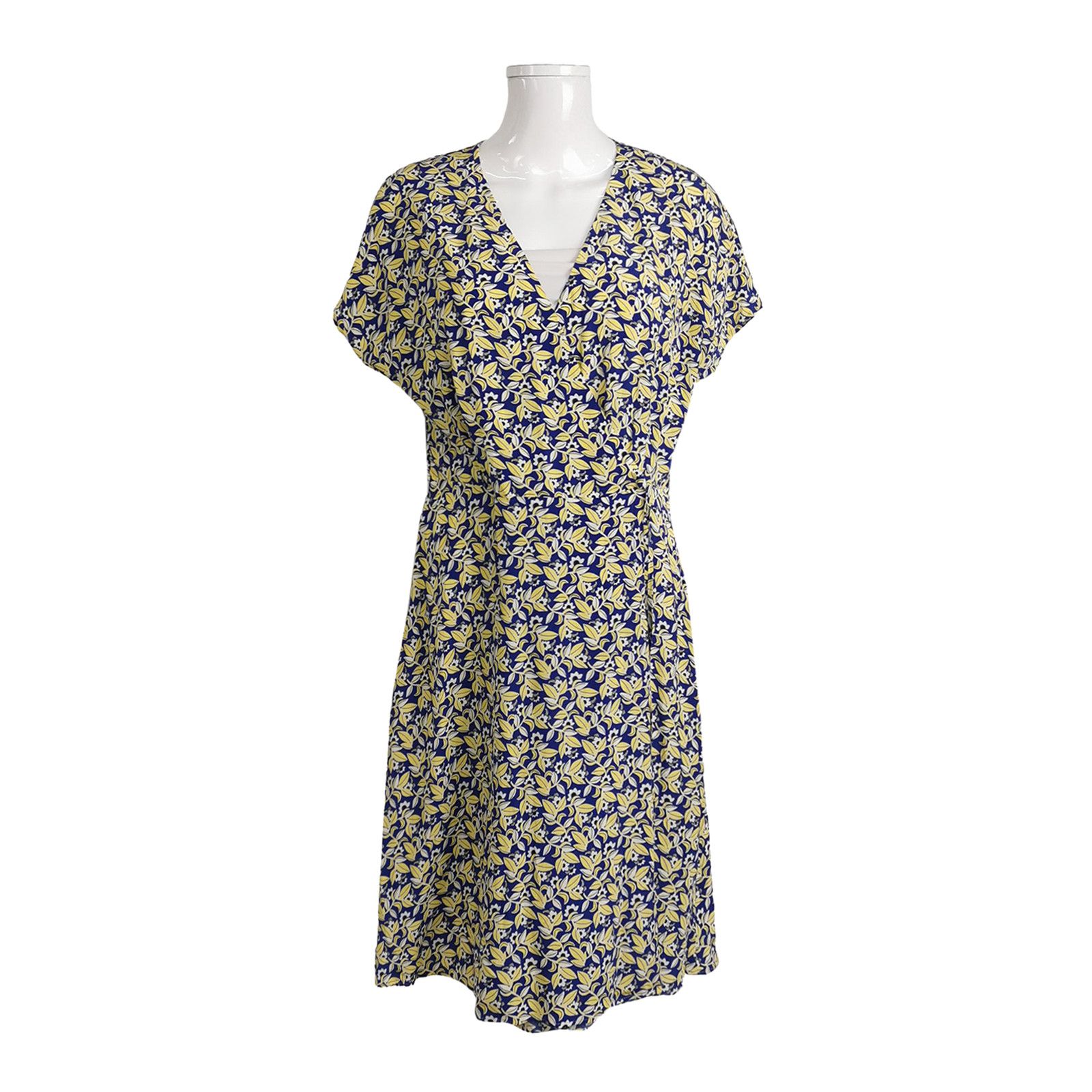 Weekend Max Mara Weekend Max Mara Silk Floral V-Neck Dress US 14 Size XL / US 12-14 / IT 48-50 - 1 Thumbnail