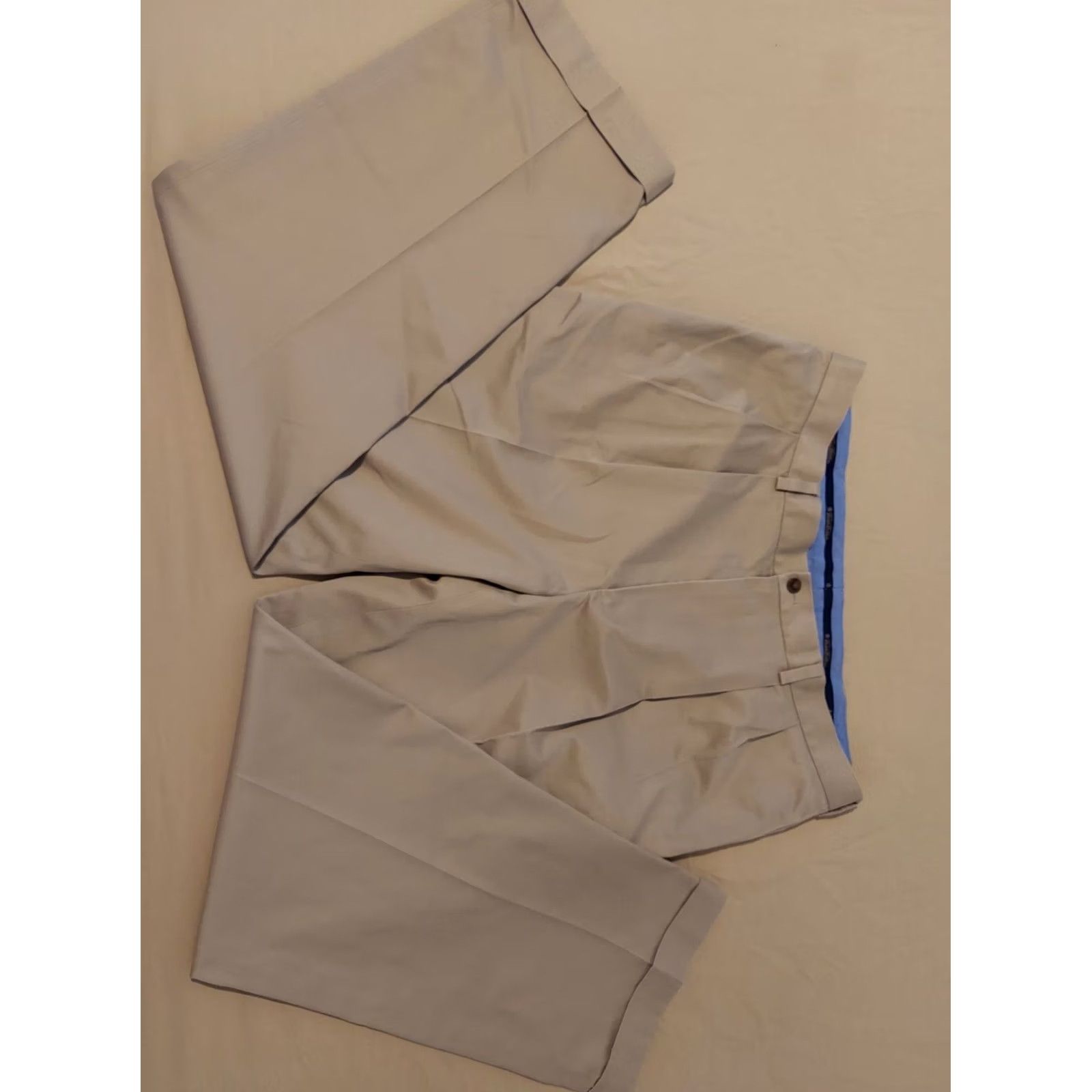 Brooks Brothers Mens Brooks Brothers Khaki Dress Pants 38x32 Cotton Chino Trouser Size US 38 / EU 54 - 2 Thumbnail