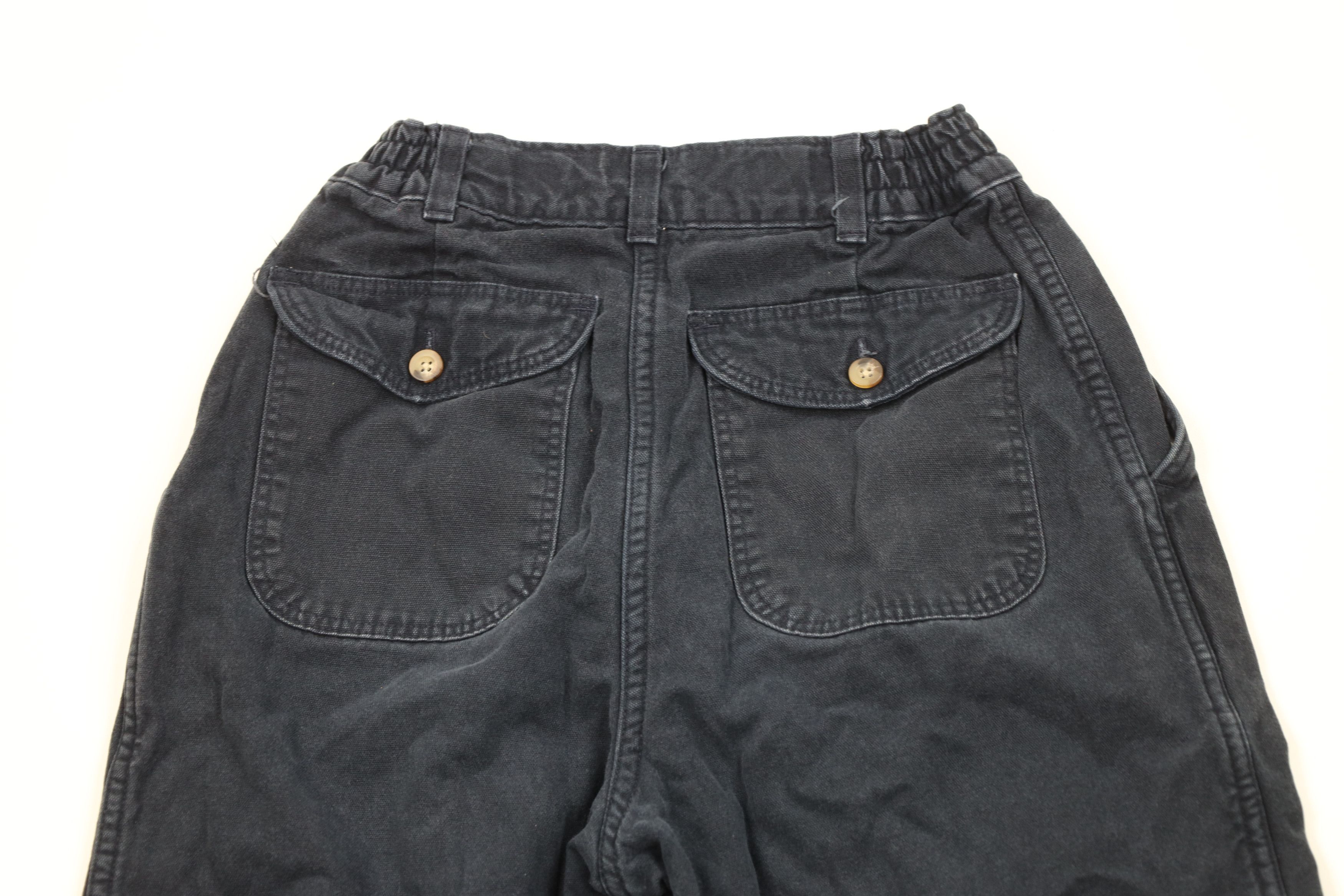 L.L. Bean Vintage 90s LL Bean Flannel Lined Canvas Pants Navy Blue USA Size 27" / US 4 / IT 40 - 9 Thumbnail
