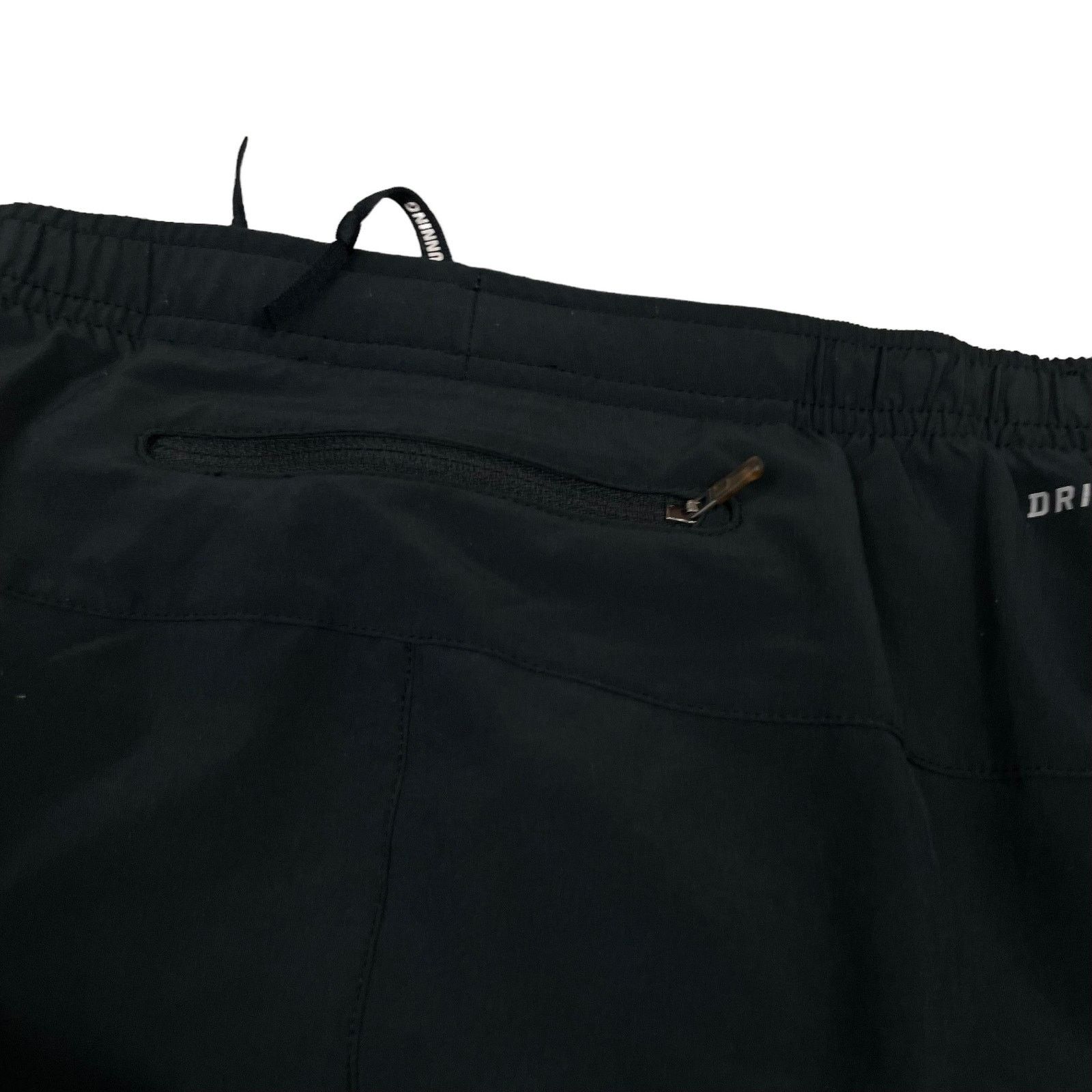 Nike × Vintage Nike Dri-Fit Womens Black Swoosh Ankle Zip Woven Pant Medium Size 30" / US 8 / IT 44 - 5 Thumbnail