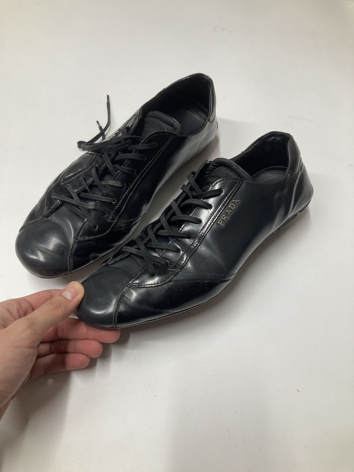 Prada Vintage Avant Garde Prada leather trainers Size US 7.5 / EU 40-41 - 10 Thumbnail